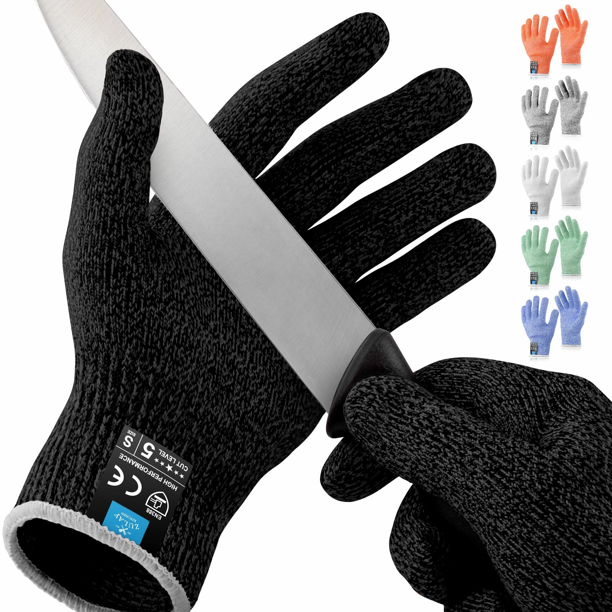Cut Resistant Gloves Food Grade Level 5 Protection (Small)