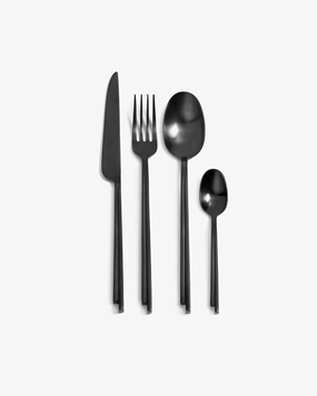 Cutlery set in giftbox 24 pcs black Dune Cutlery Tableware online shop