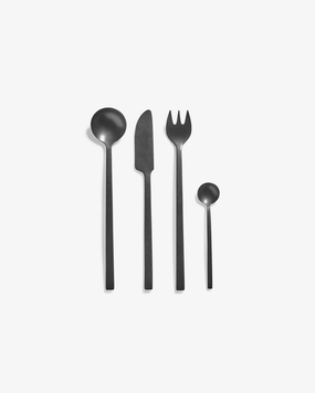 Cutlery set in giftbox 24 pcs black La Mre Cutlery Tableware online shop