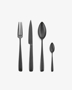 Cutlery set in giftbox 24 pcs black Zo Cutlery Tableware online shop