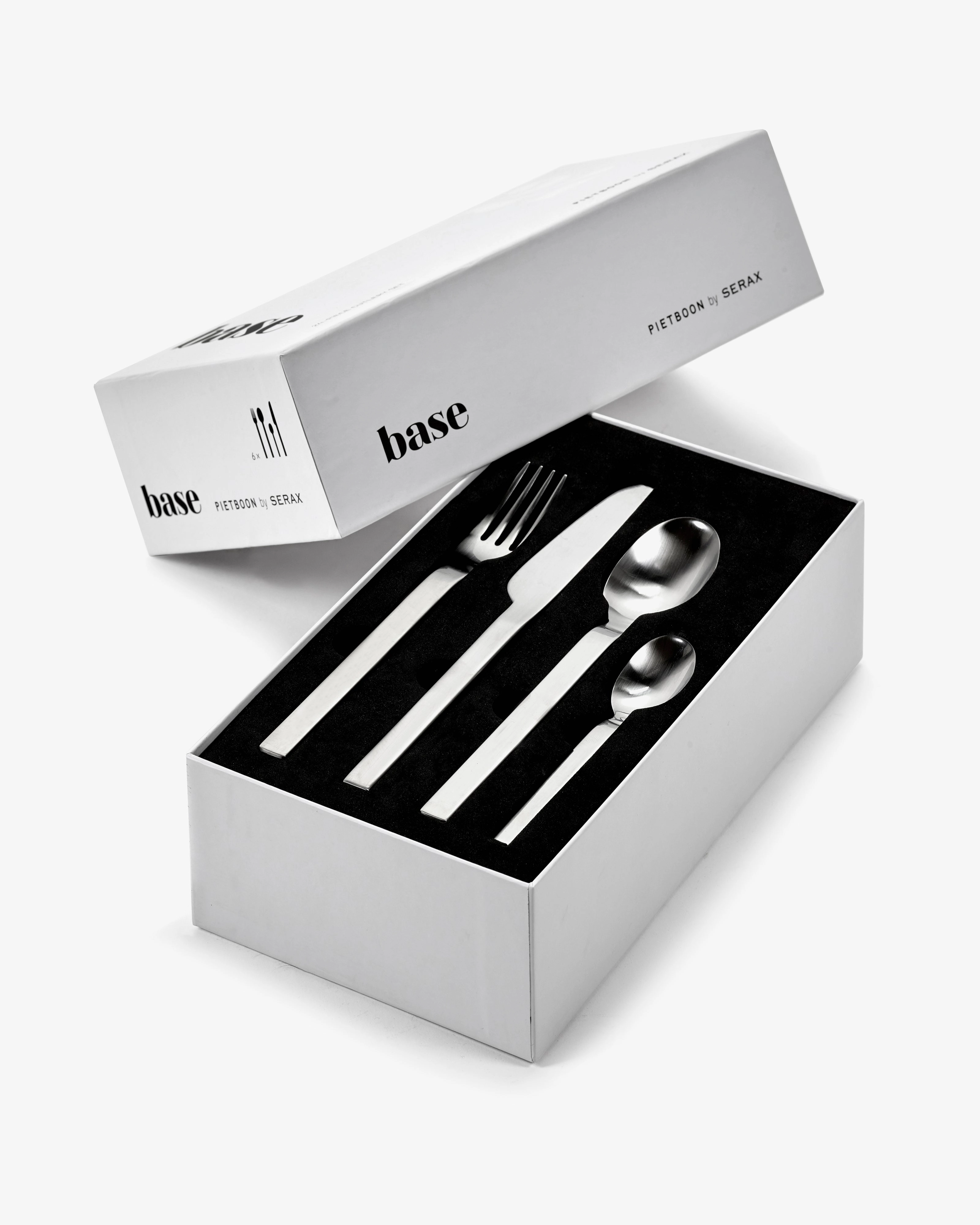 Cutlery set in giftbox stainless steel Base