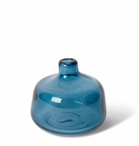 Dalili Bottle Short Blue 11x11x10cm Cheap Vases for home