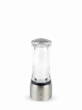 Daman Acrylic Salt Mill, 8" In Clear/silver Cooking Tools & Accessories buy more save more