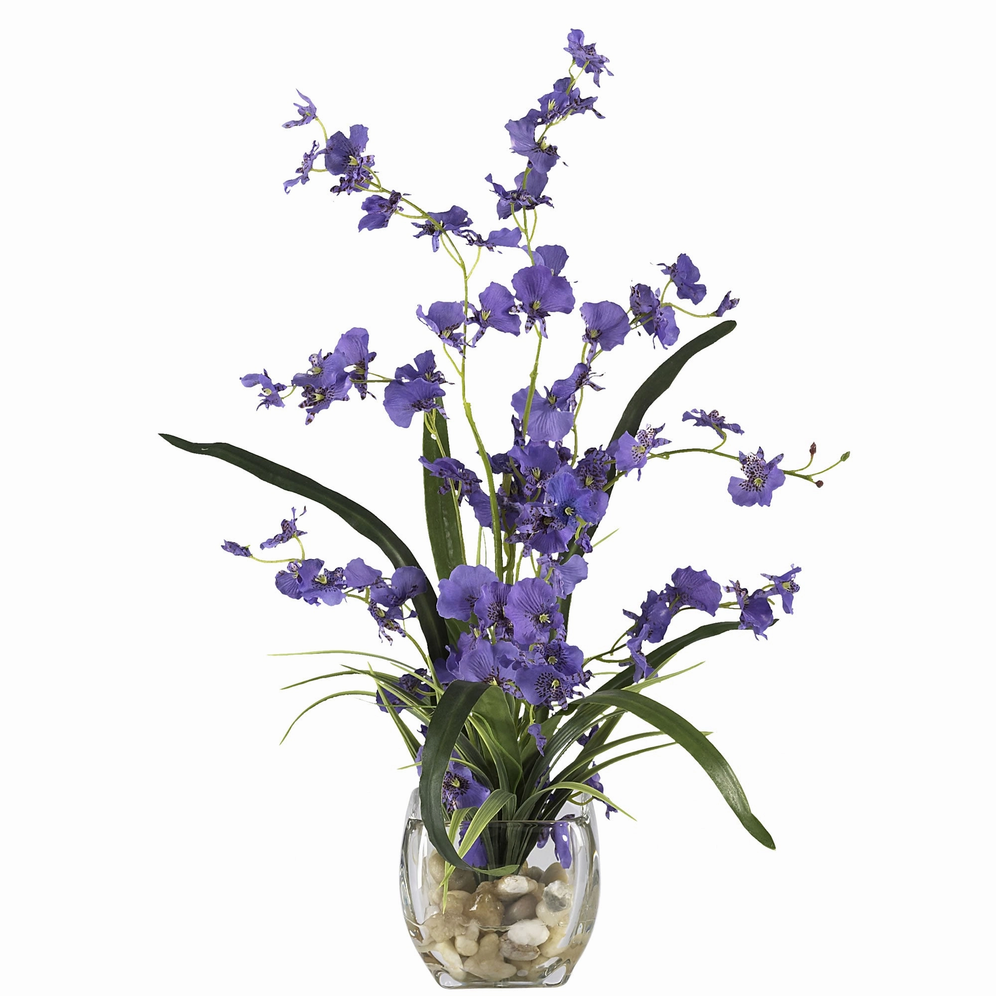 Dancing Lady Orchid Liquid Illusion Silk Flower Arrangement Faux Florals best price deals