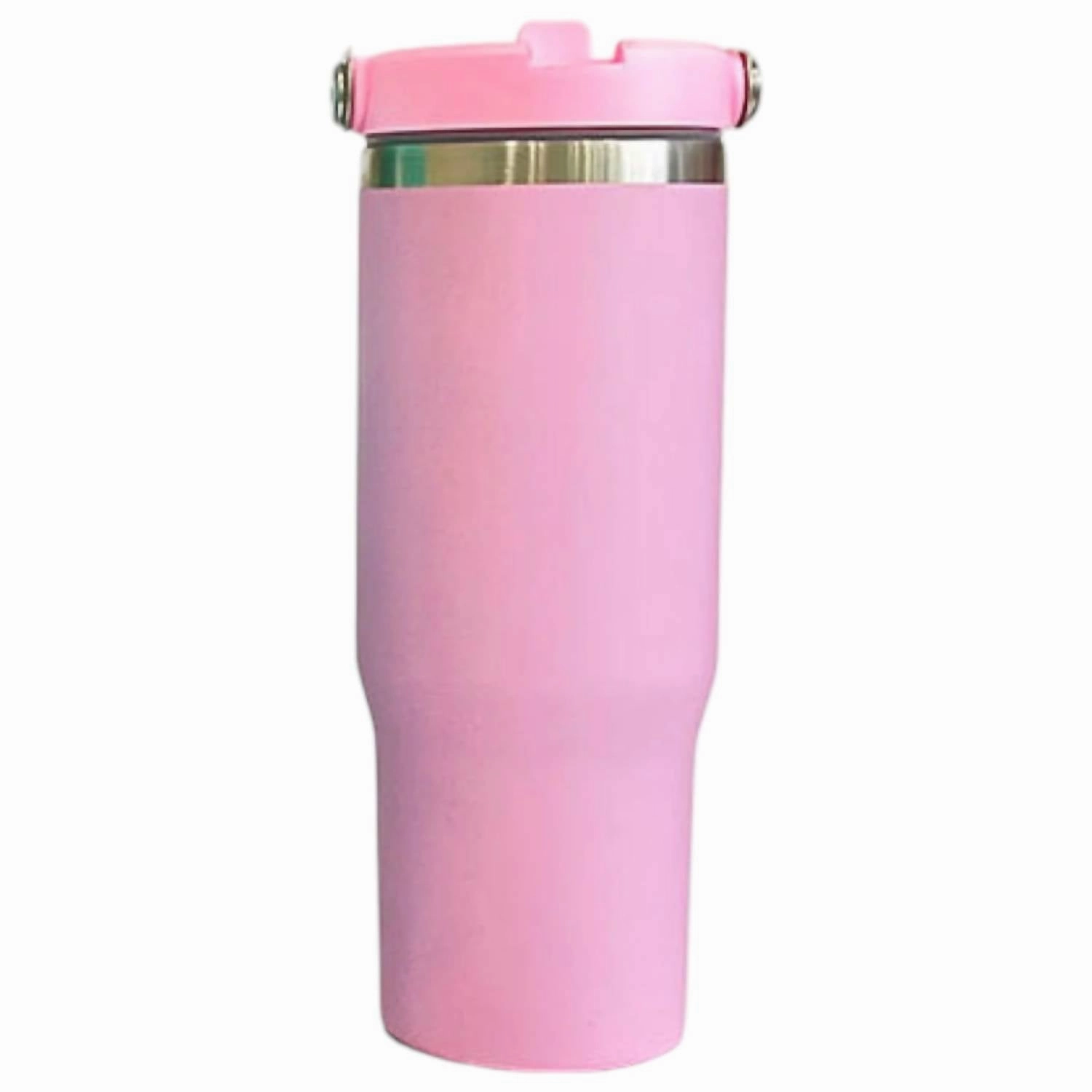 Debbie Matte Macaron Sublimation Stainless Steel Tumbler 30Oz In Light Pink