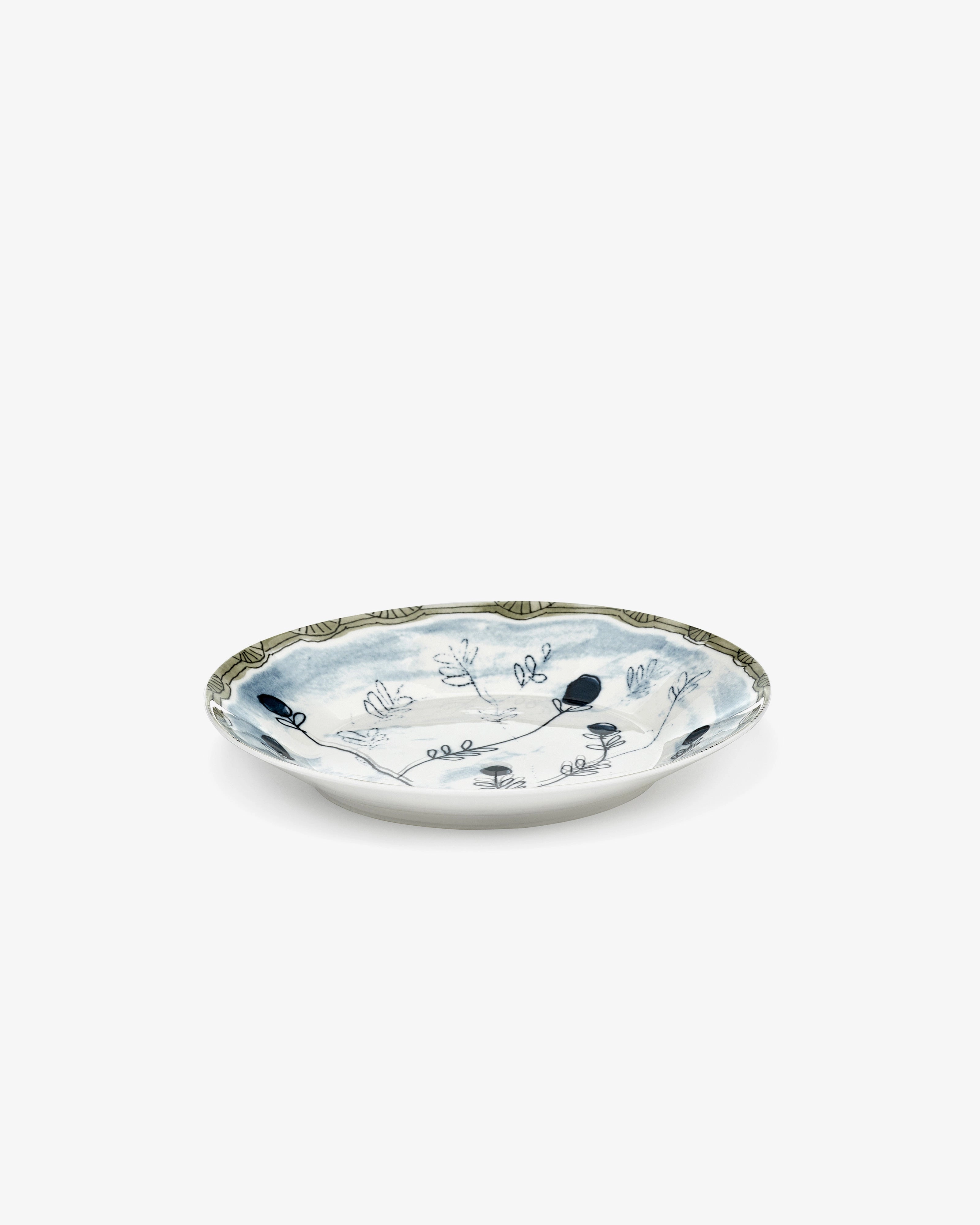 Deep plate L Mirtillo tea Midnight Flowers Buy Dinnerware online shop