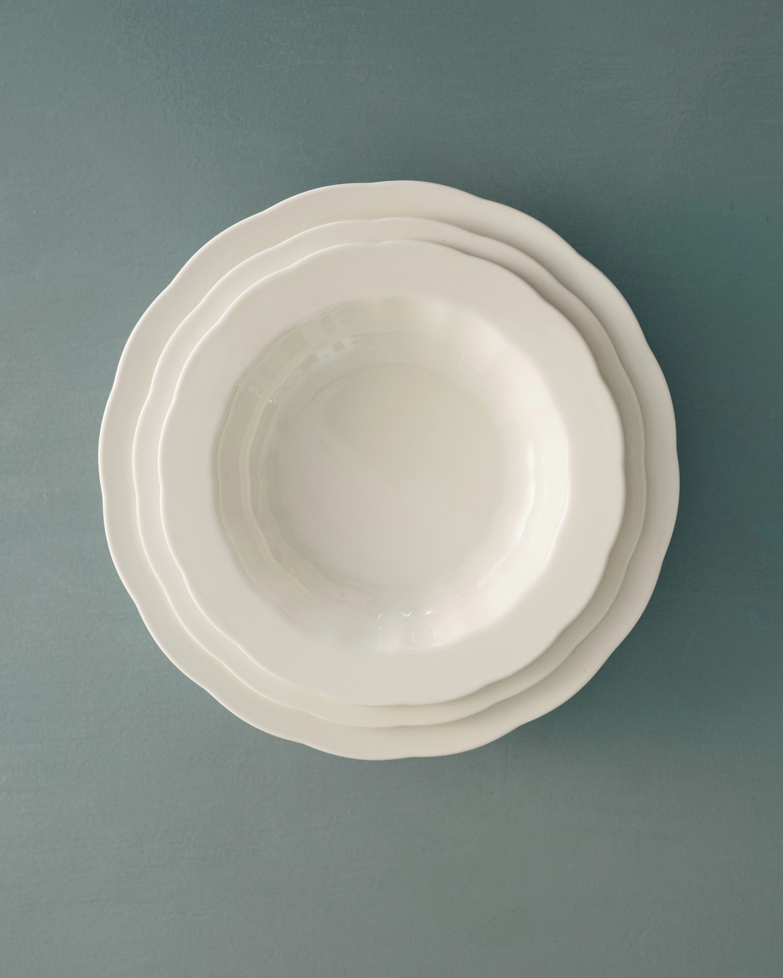 Deep plate L white Silhouette