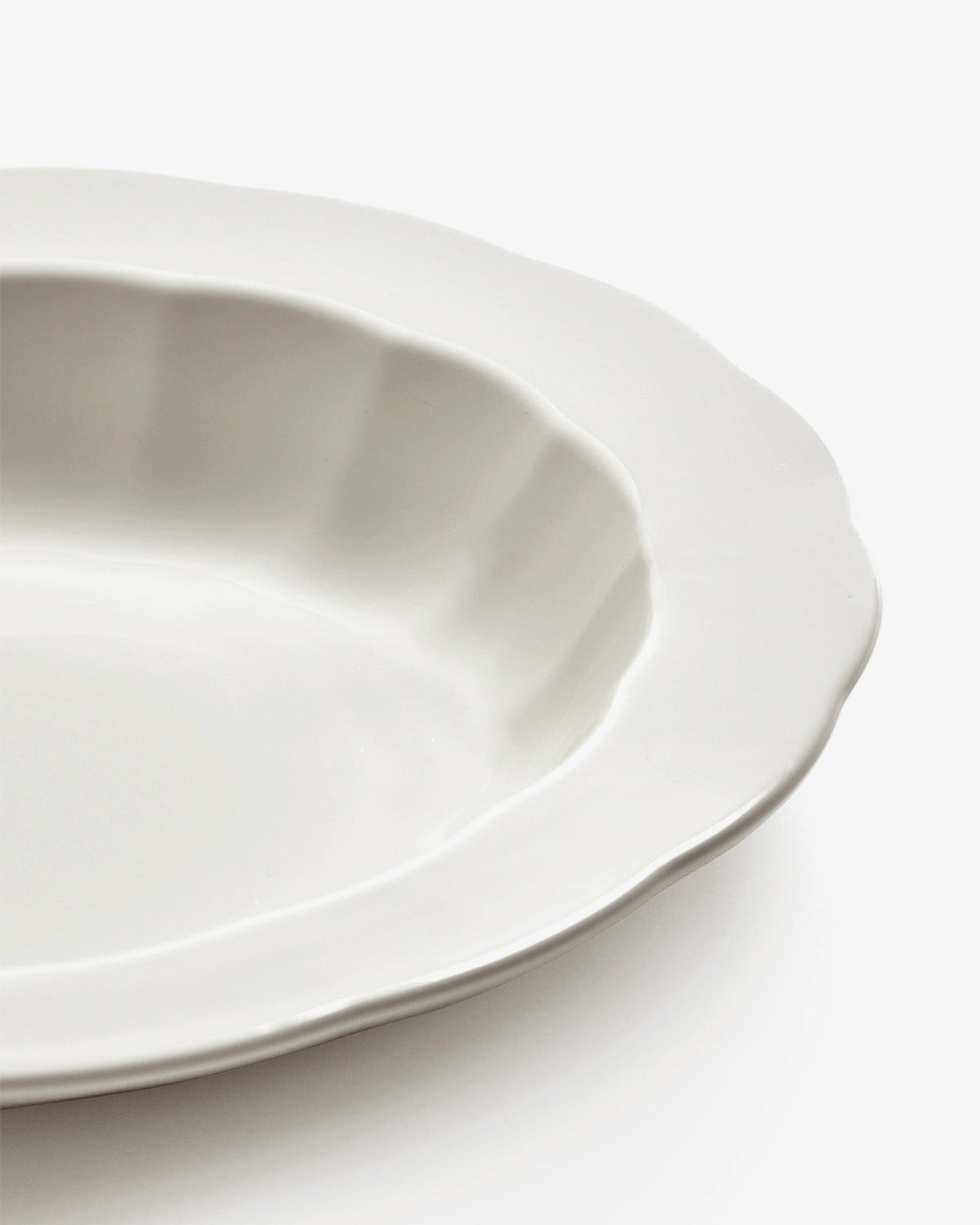 Deep plate L white Silhouette
