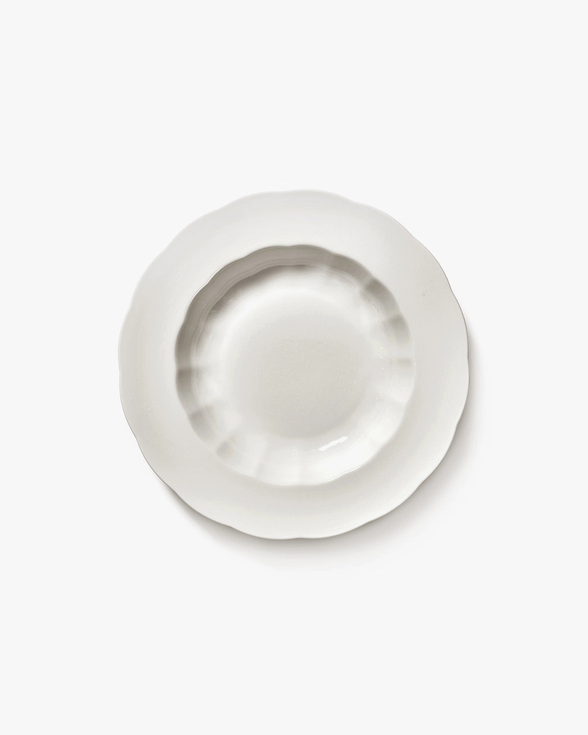 Deep plate L white Silhouette
