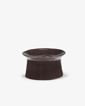 Deep plate large on foot ebony La Mre Buy Dinnerware online shop