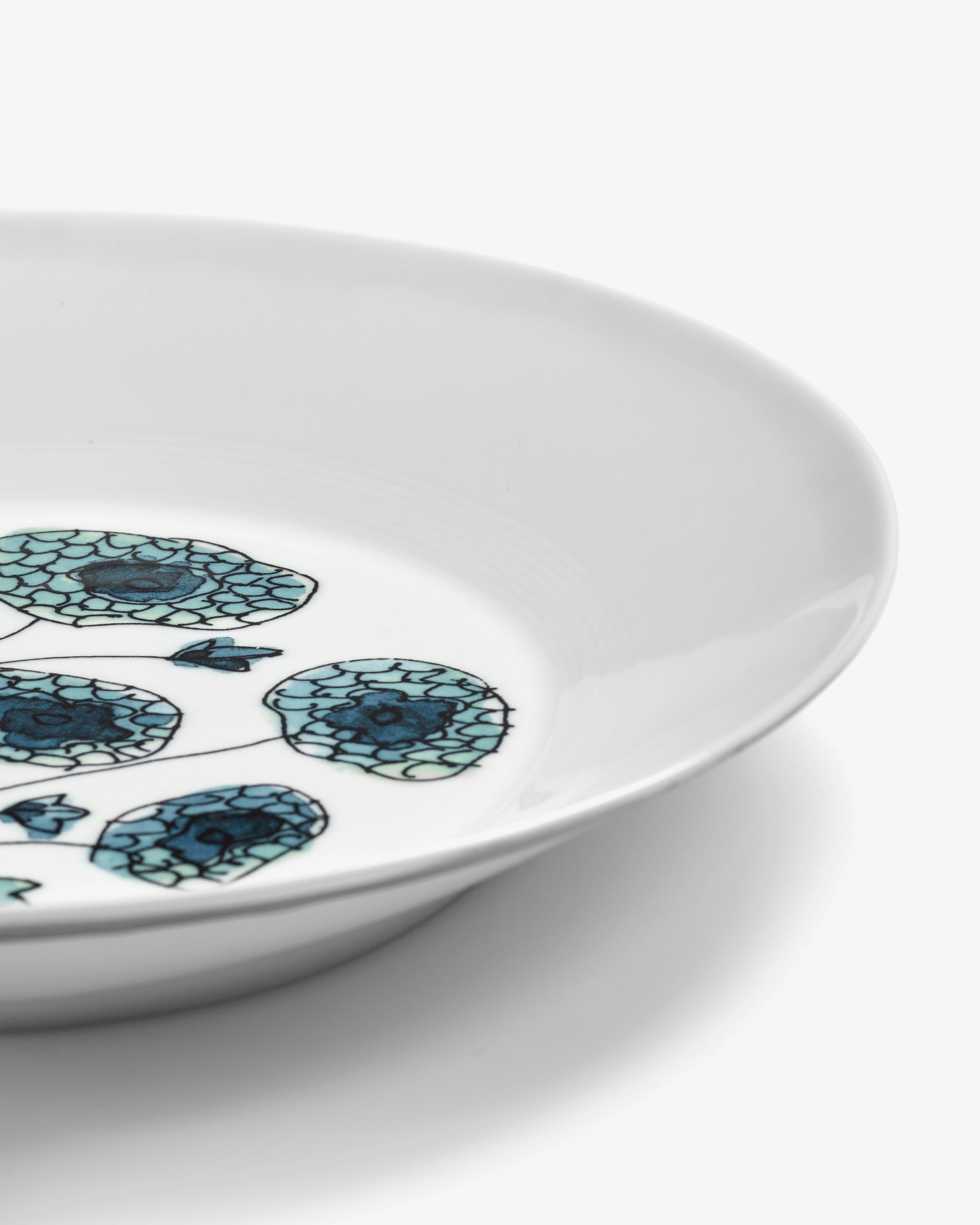 Deep plate M Anemone vaniglia Midnight Flowers