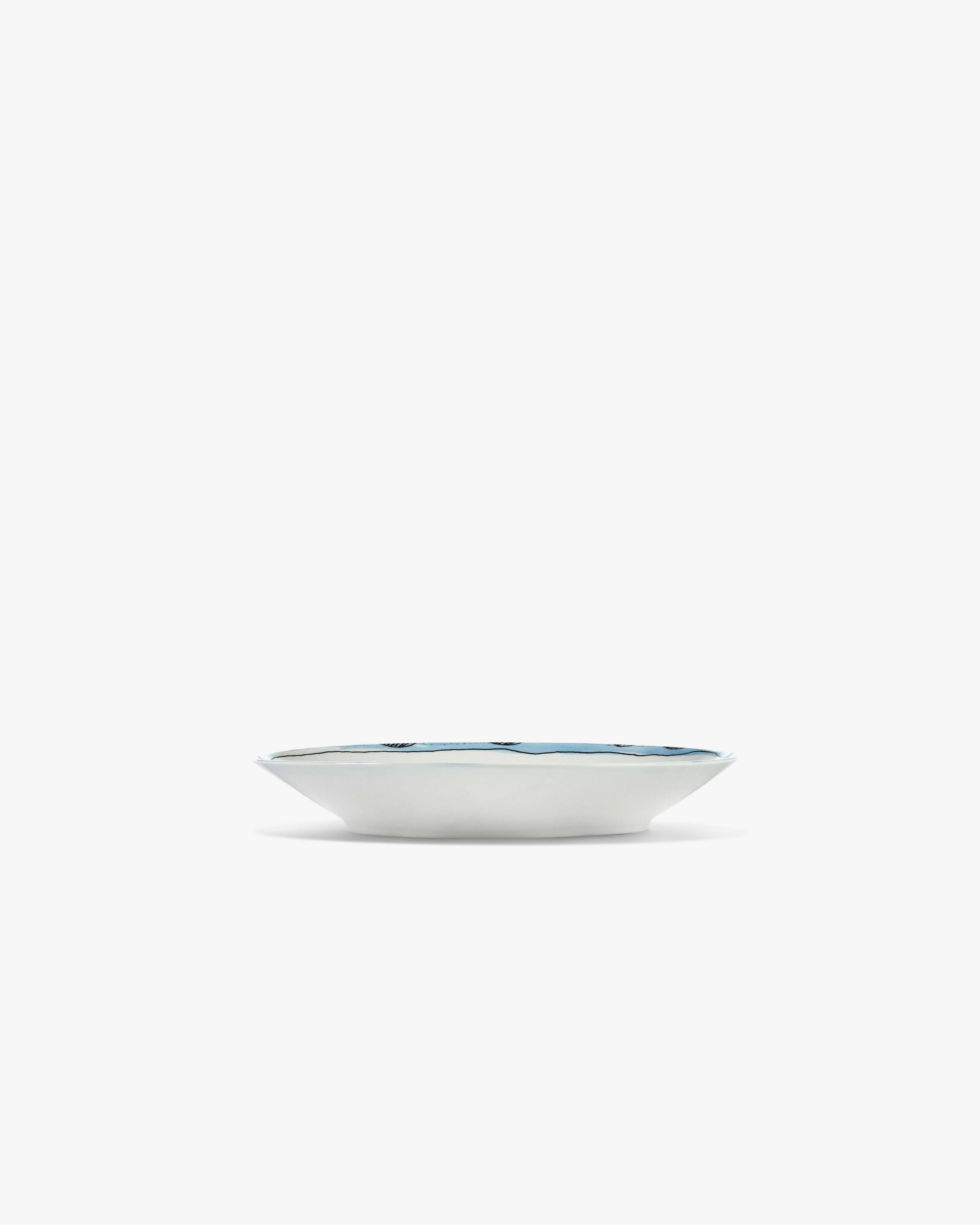 Deep plate M Camelia aubergine Midnight Flowers