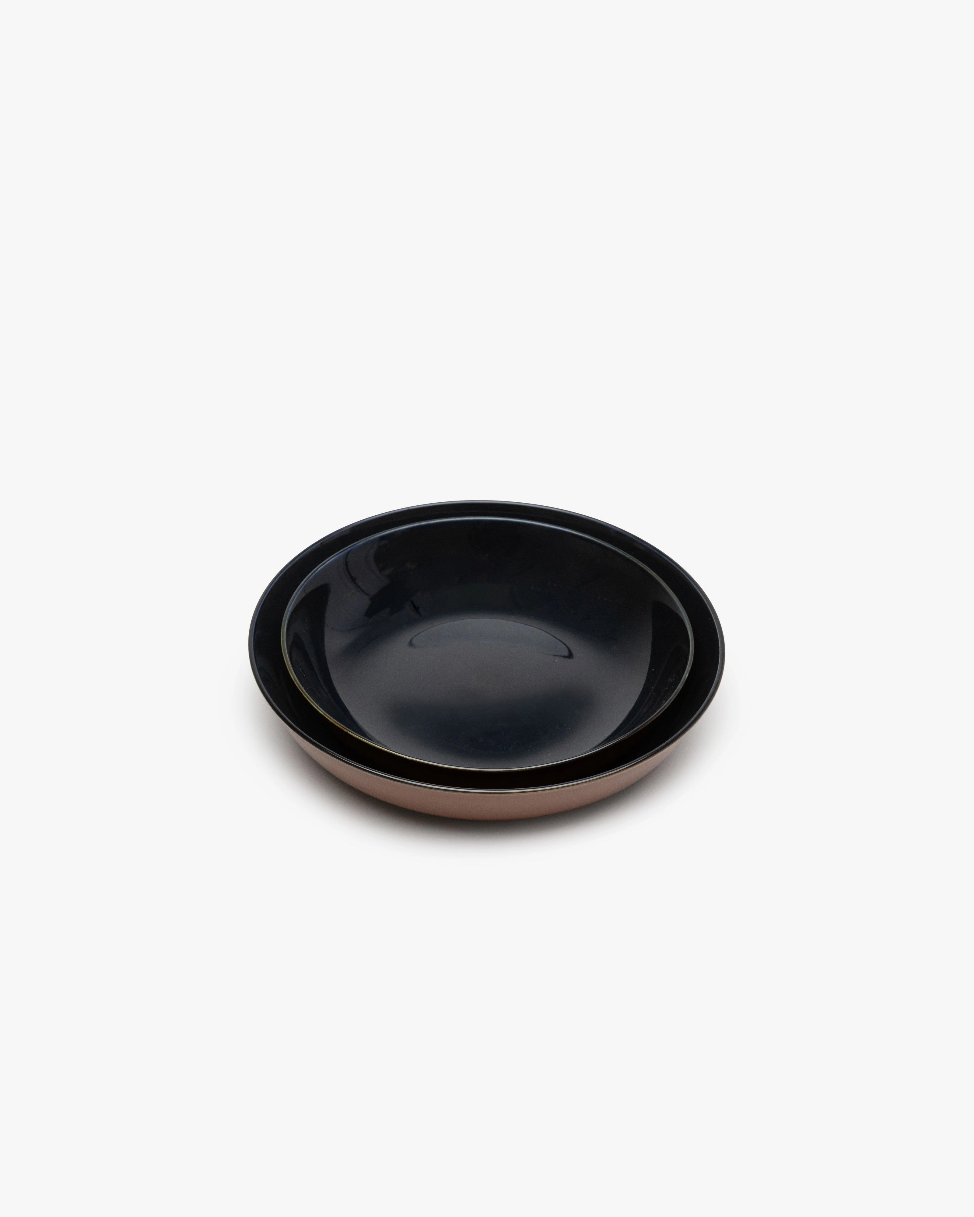 Deep plate M dark blue/rust Terres de rves