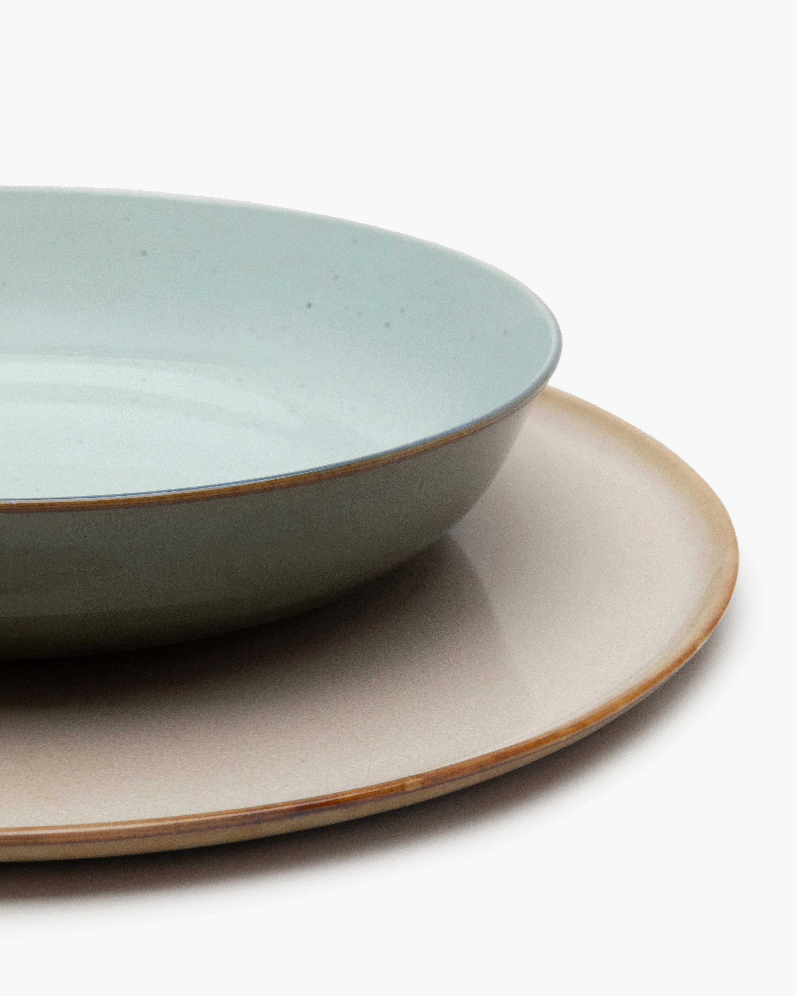 Deep plate M light blue/smoky blue Terres de rves