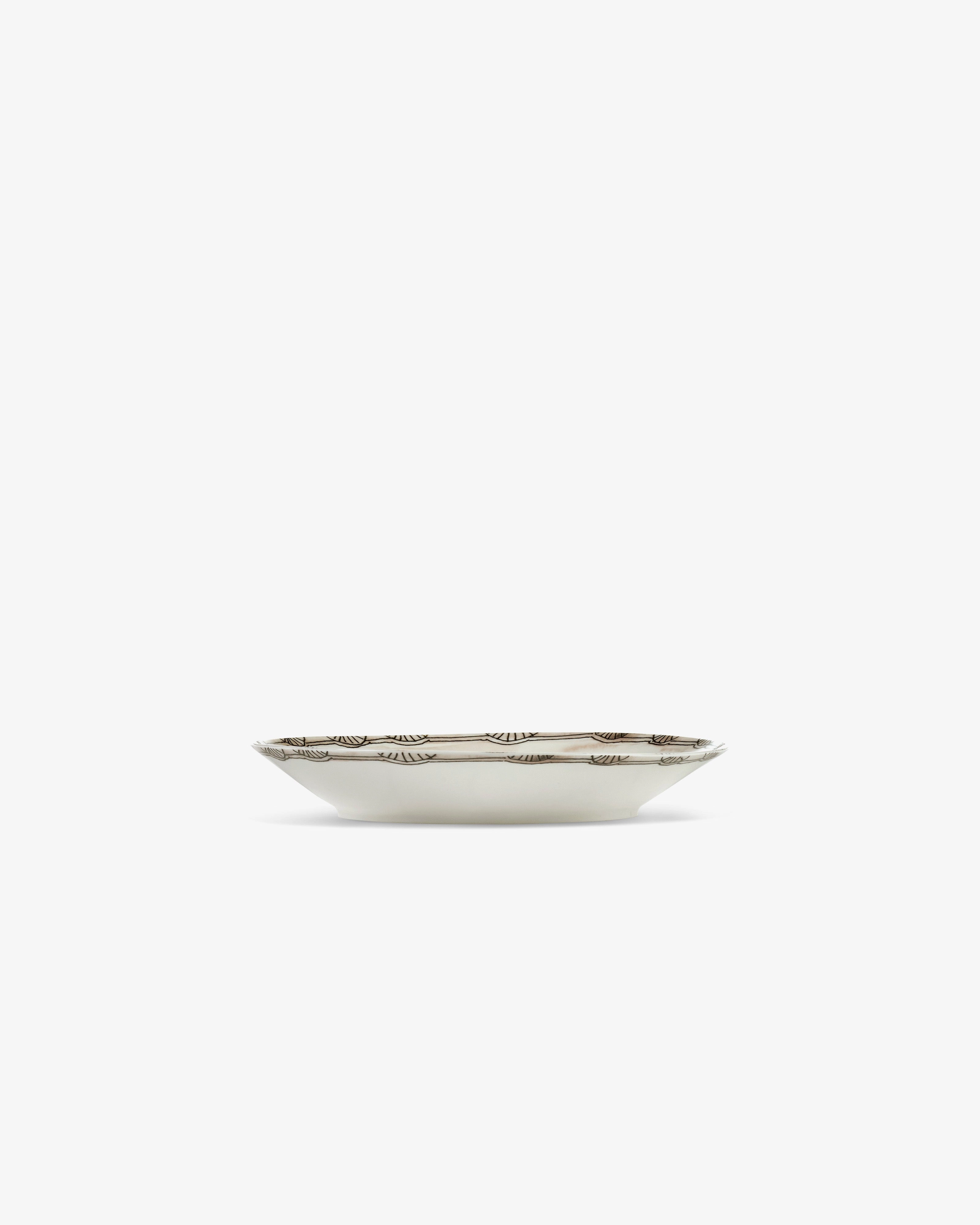 Deep plate M Mirtillo nude Midnight Flowers
