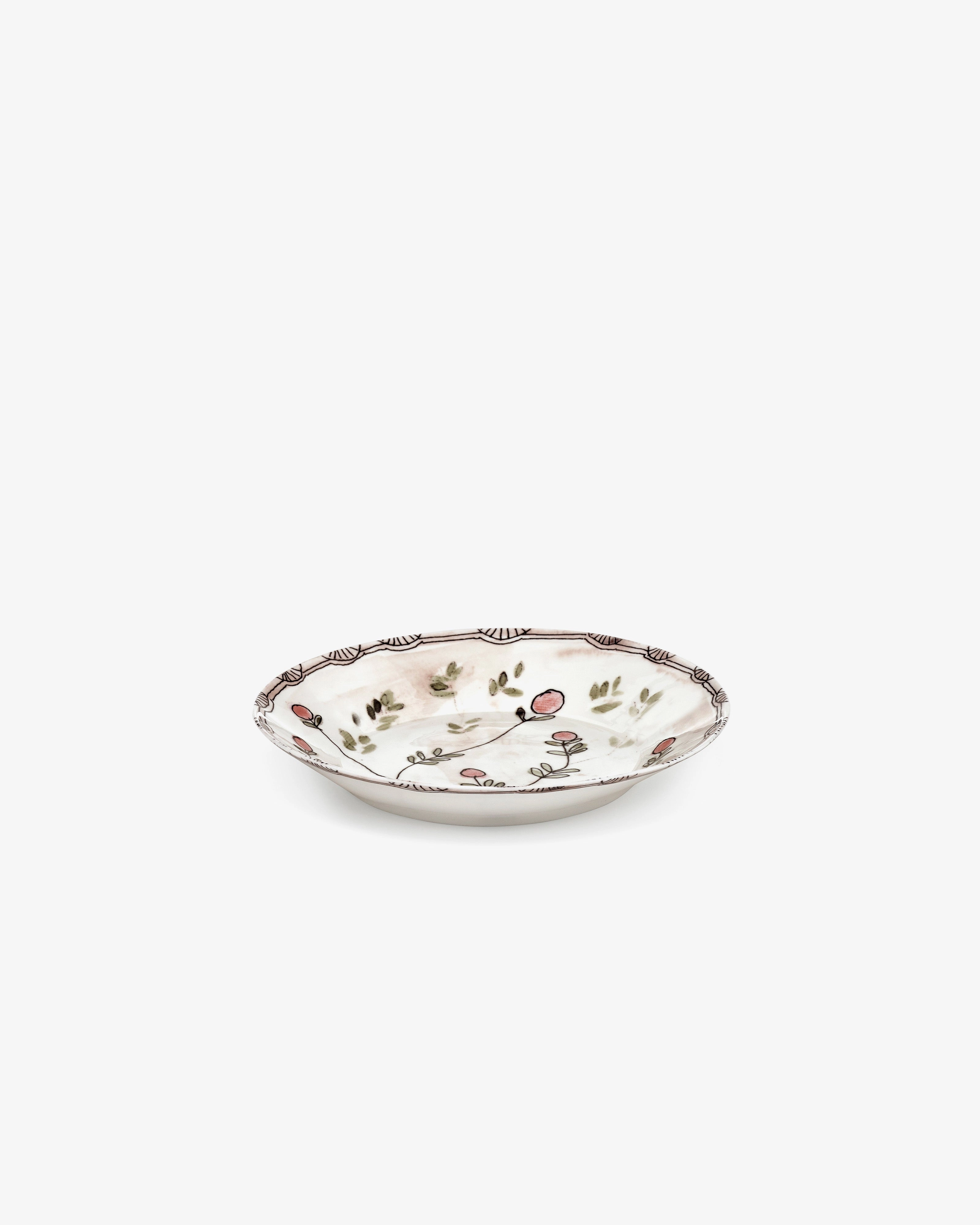 Deep plate M Mirtillo nude Midnight Flowers Buy Dinnerware online shop