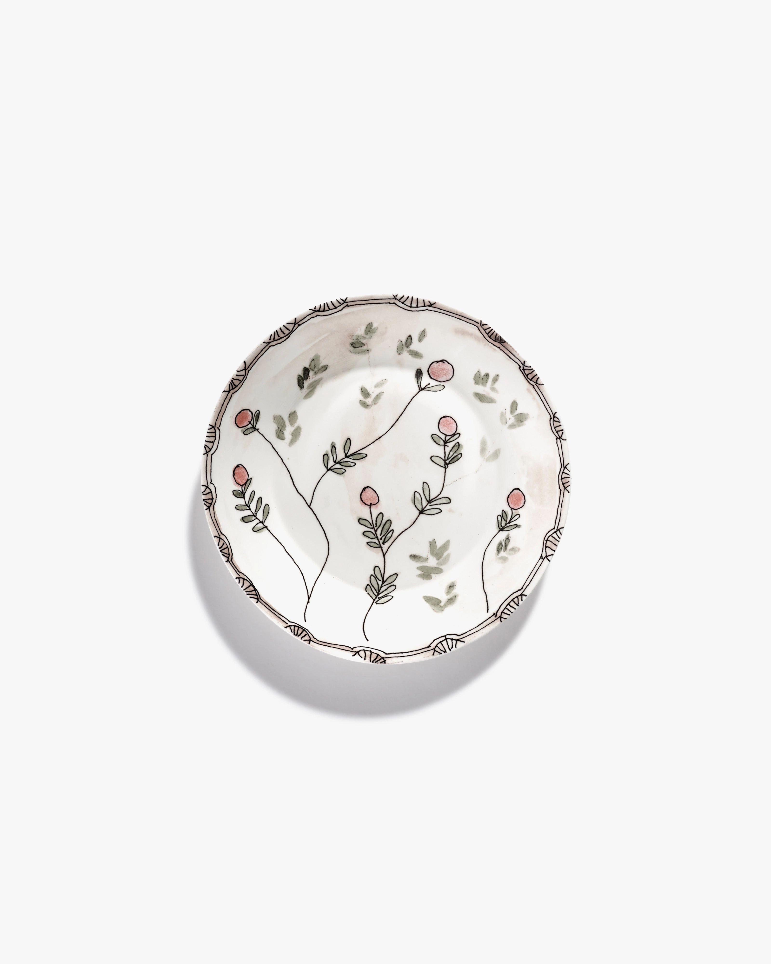 Deep plate M Mirtillo nude Midnight Flowers