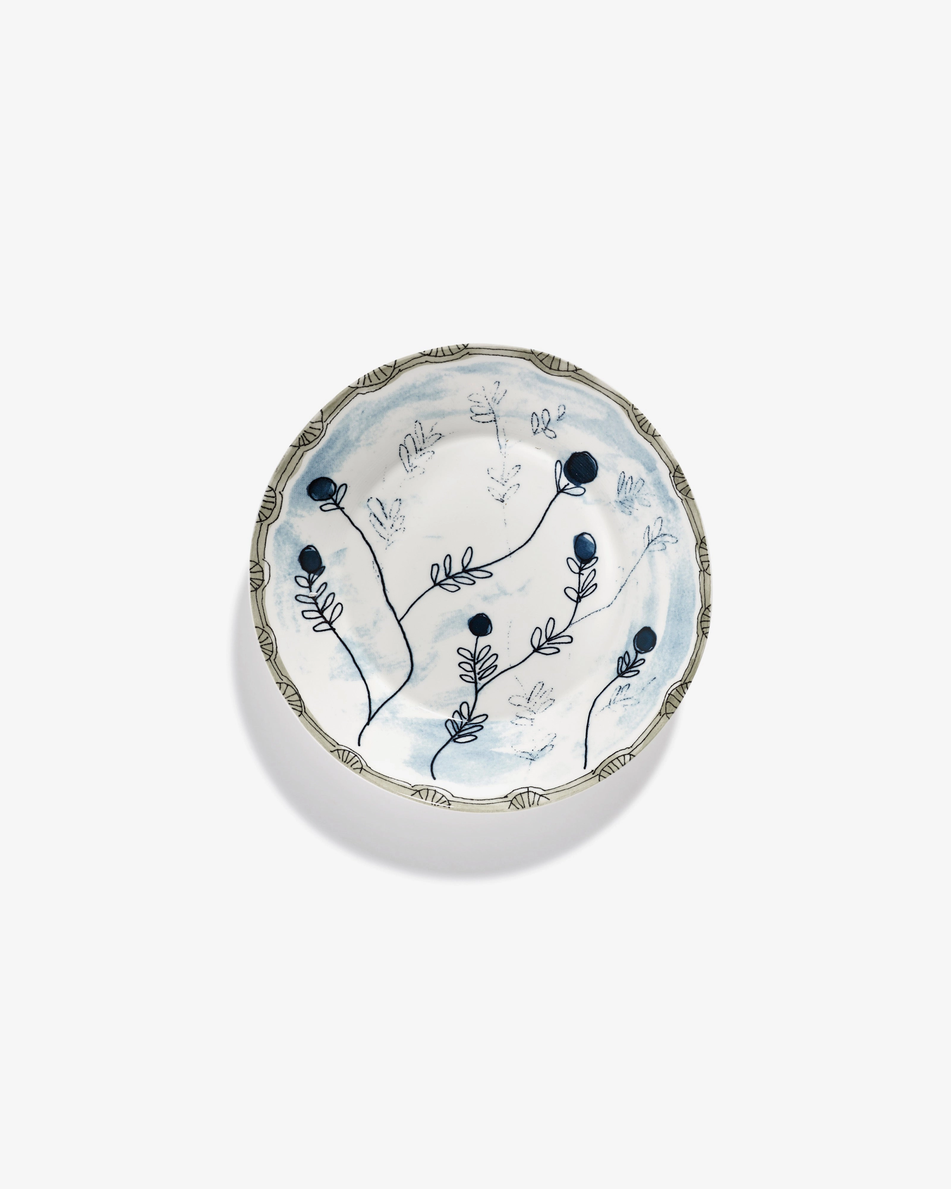 Deep plate M Mirtillo tea Midnight Flowers