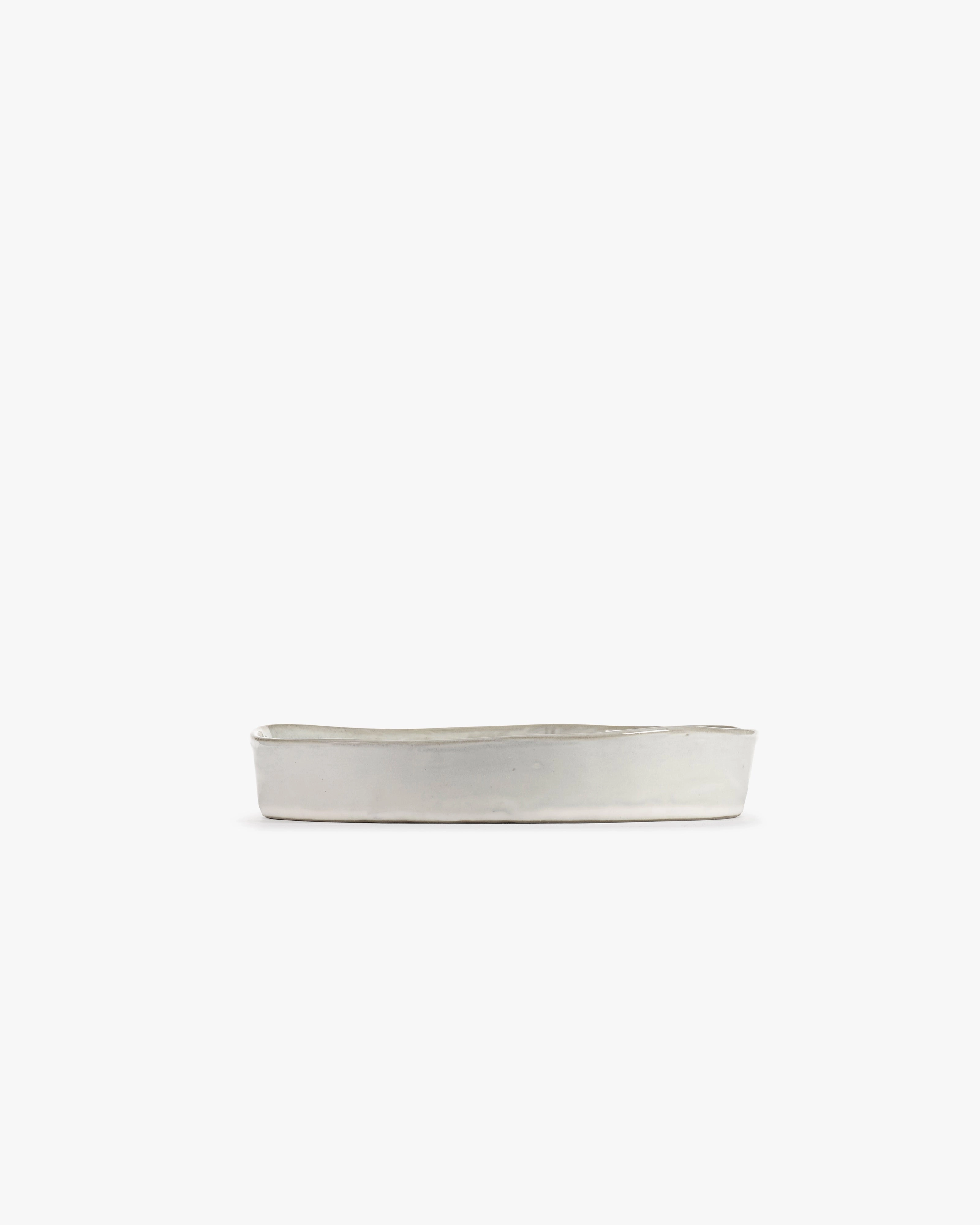 Deep plate M off-white La Mre