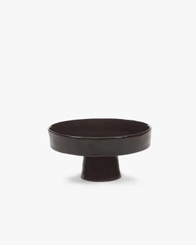 Deep plate on foot L ebony La Mre Buy Dinnerware online shop