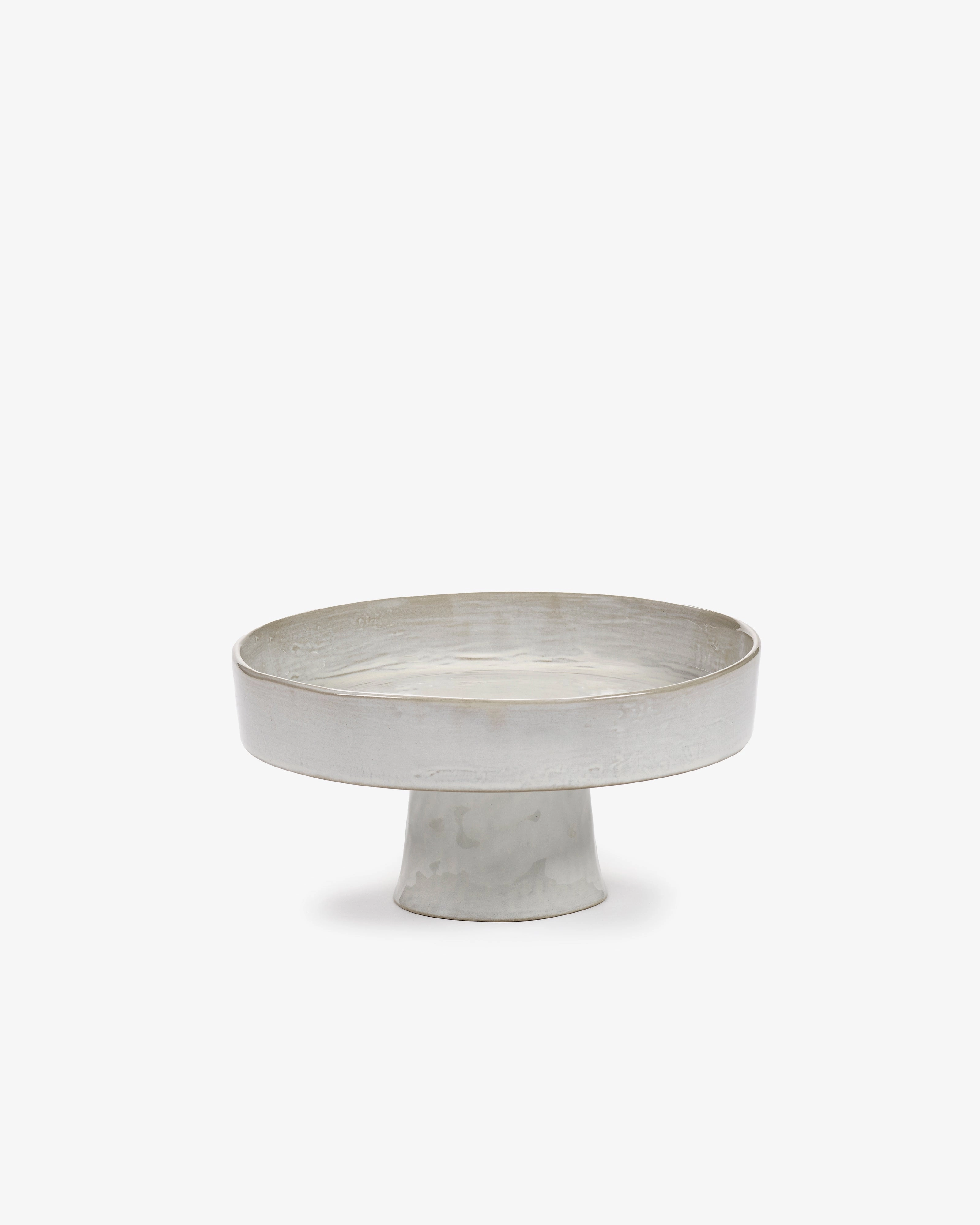 Deep plate on foot L off-white La Mre Buy Dinnerware online shop