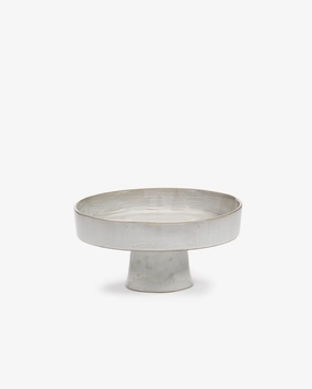 Deep plate on foot L off-white La Mre Buy Dinnerware online shop