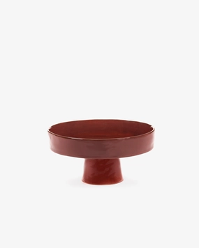 Deep plate on foot L venetian red La Mre Buy Dinnerware online shop