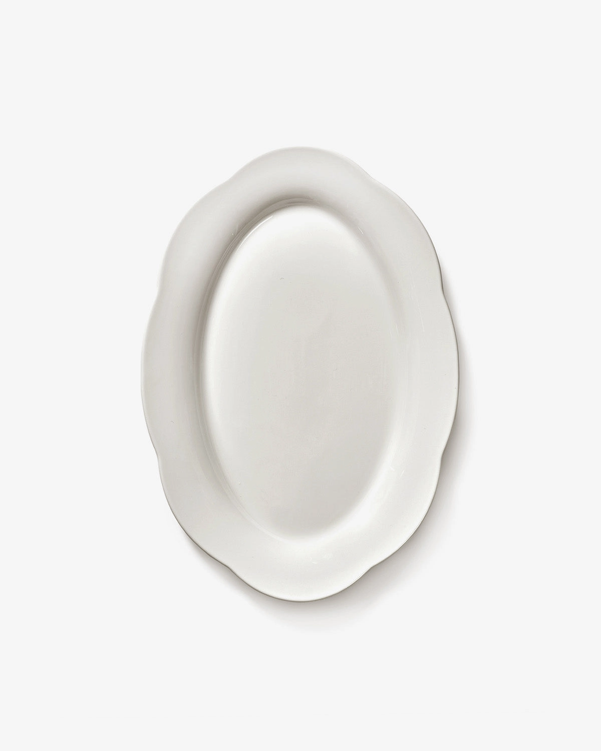 Deep plate oval L white Silhouette