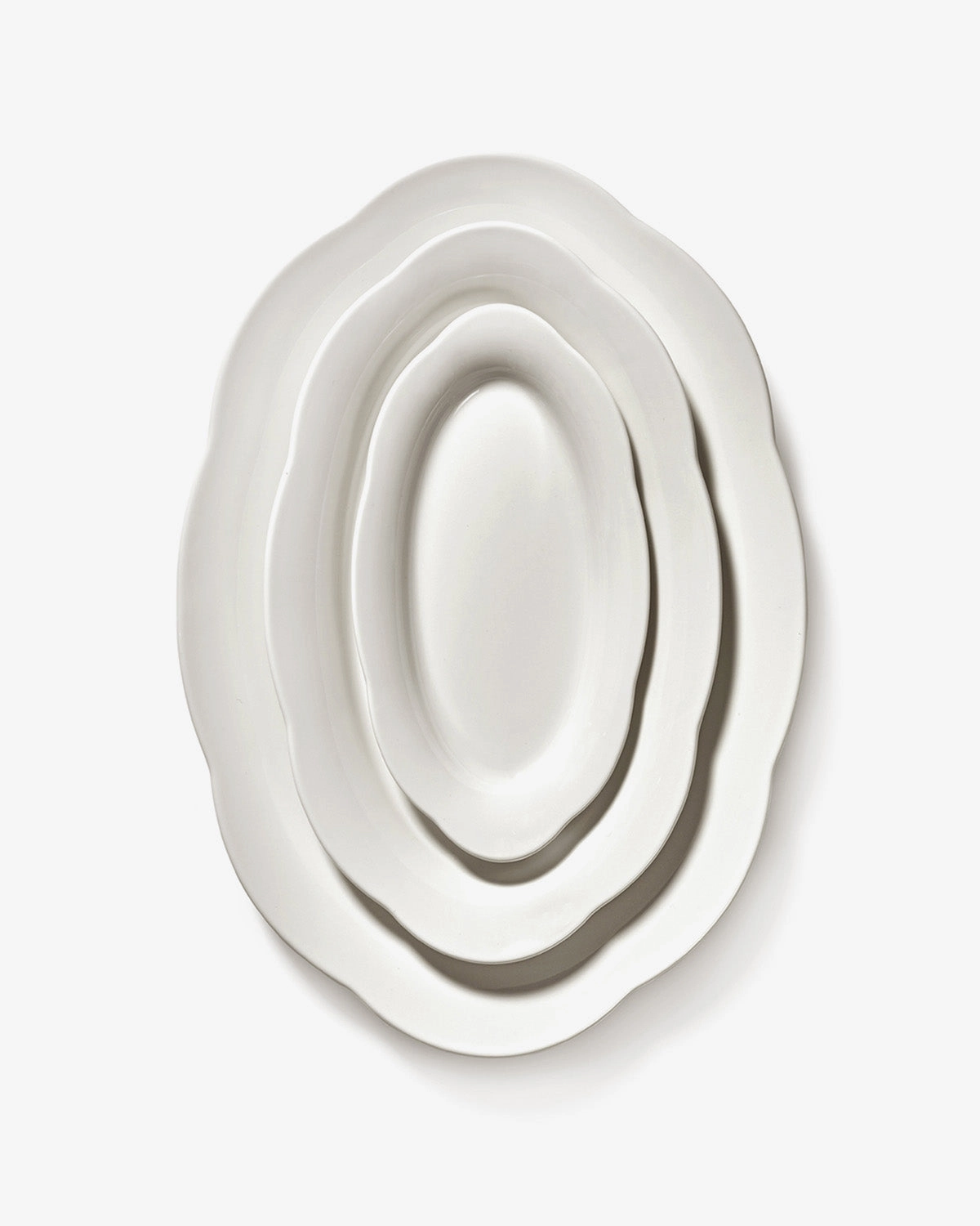 Deep plate oval L white Silhouette