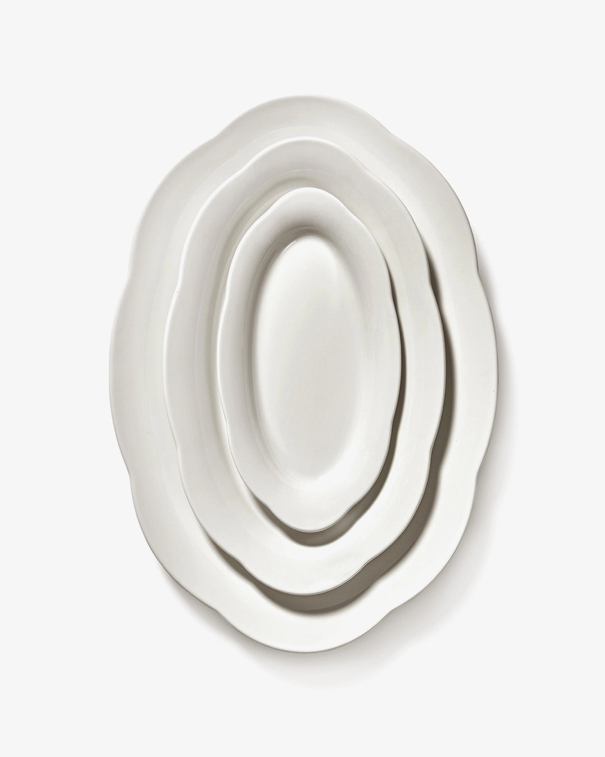 Deep plate oval M white Silhouette
