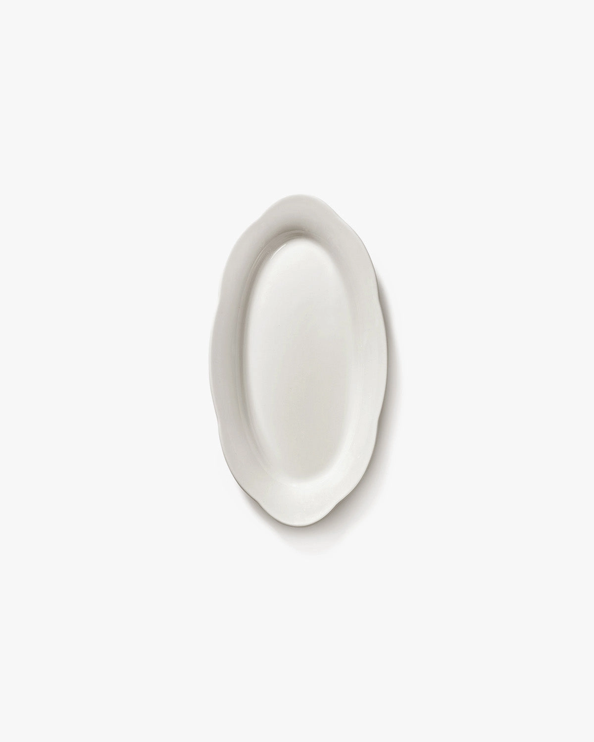 Deep plate oval S white Silhouette