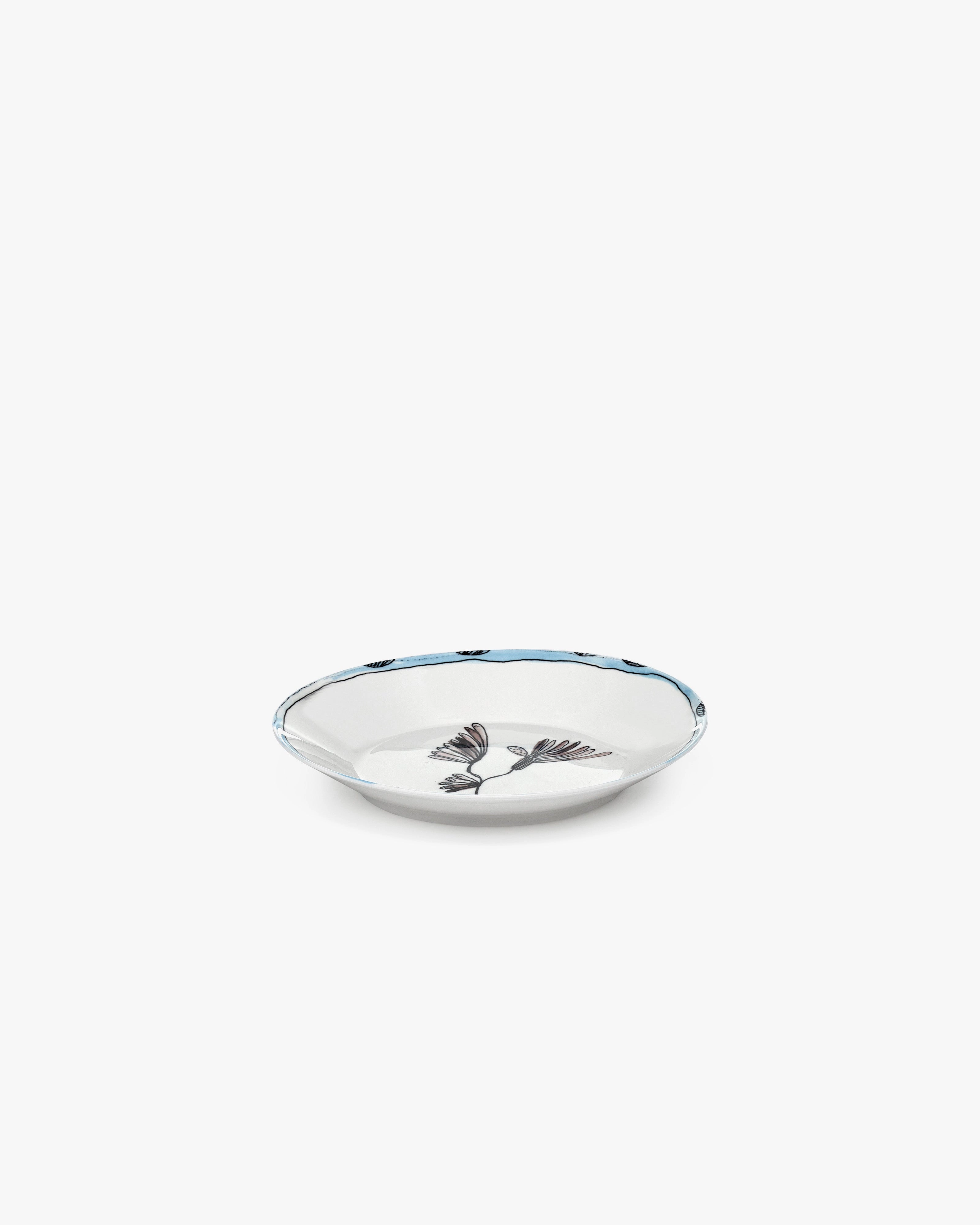 Deep plate S Camelia aubergine Midnight Flowers Buy Dinnerware online shop