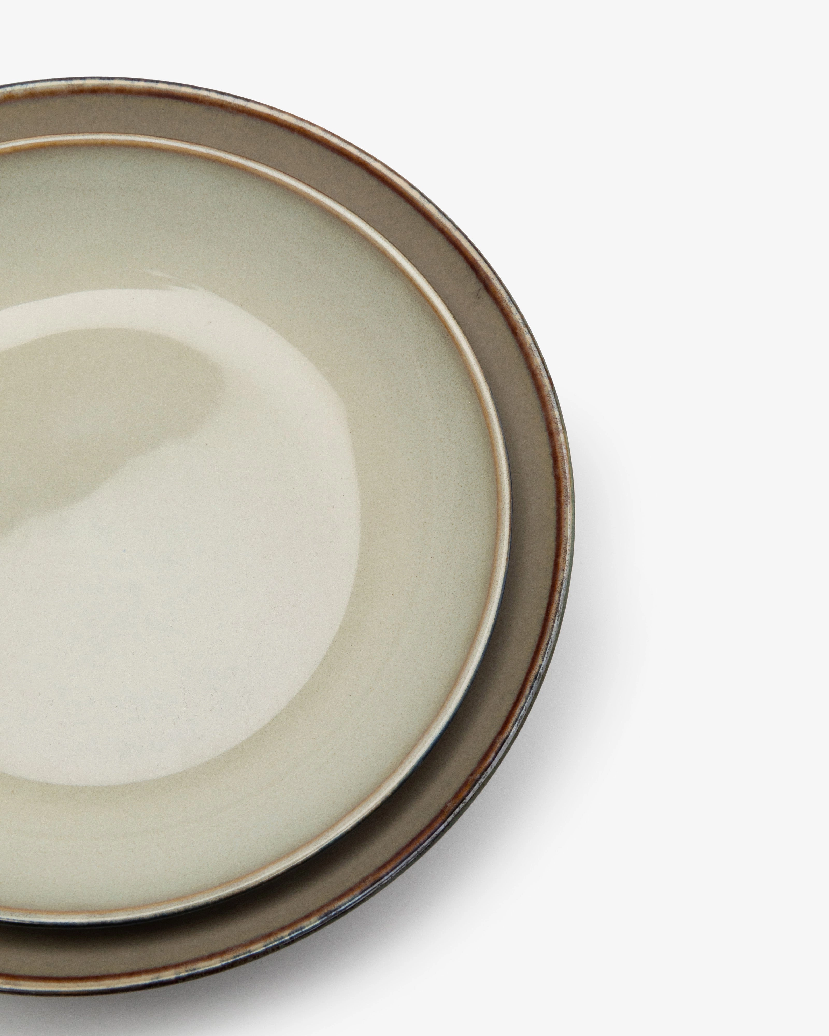 Deep plate S misty gray/dark blue Terres de rves