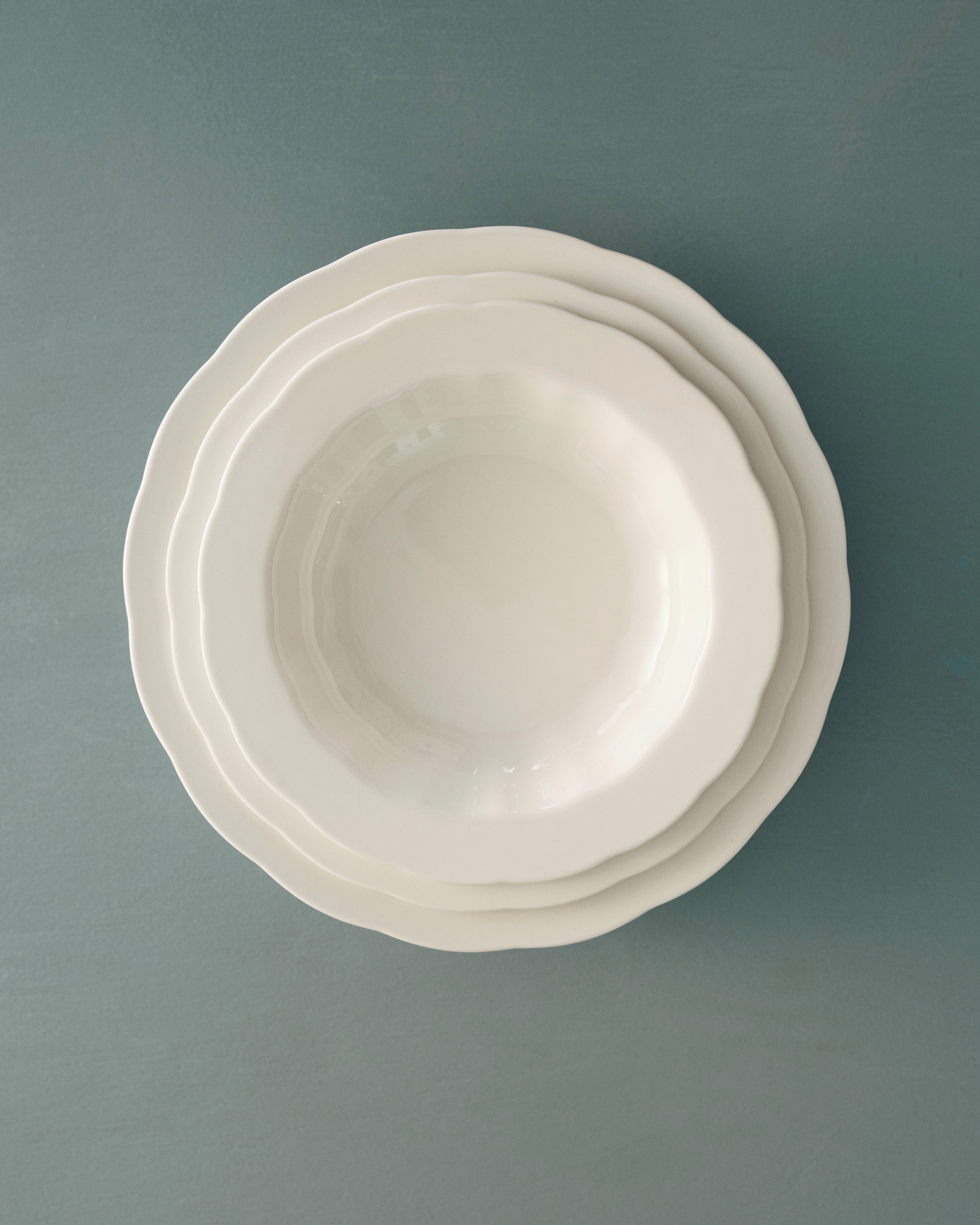 Deep plate S white Silhouette