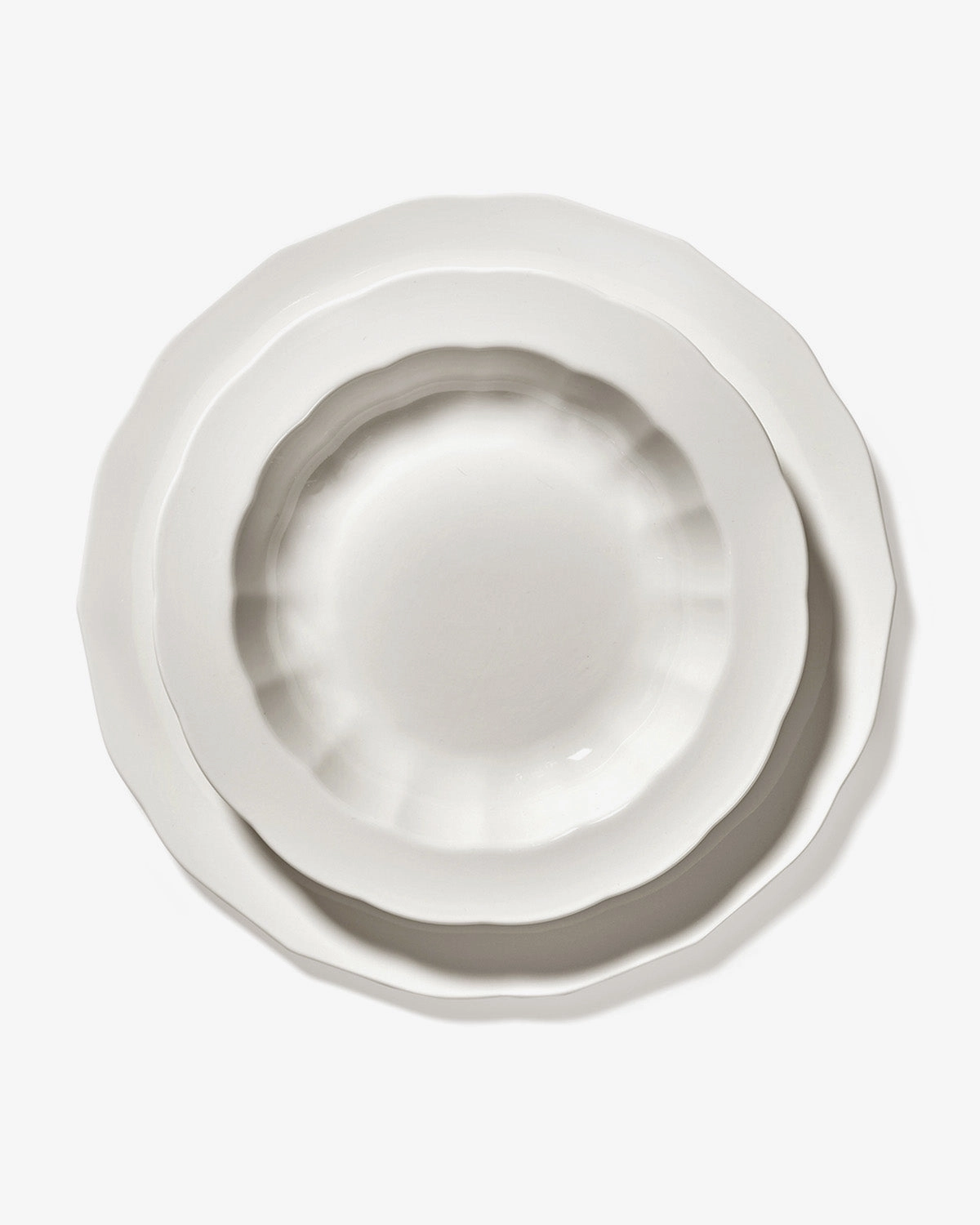 Deep plate S white Silhouette