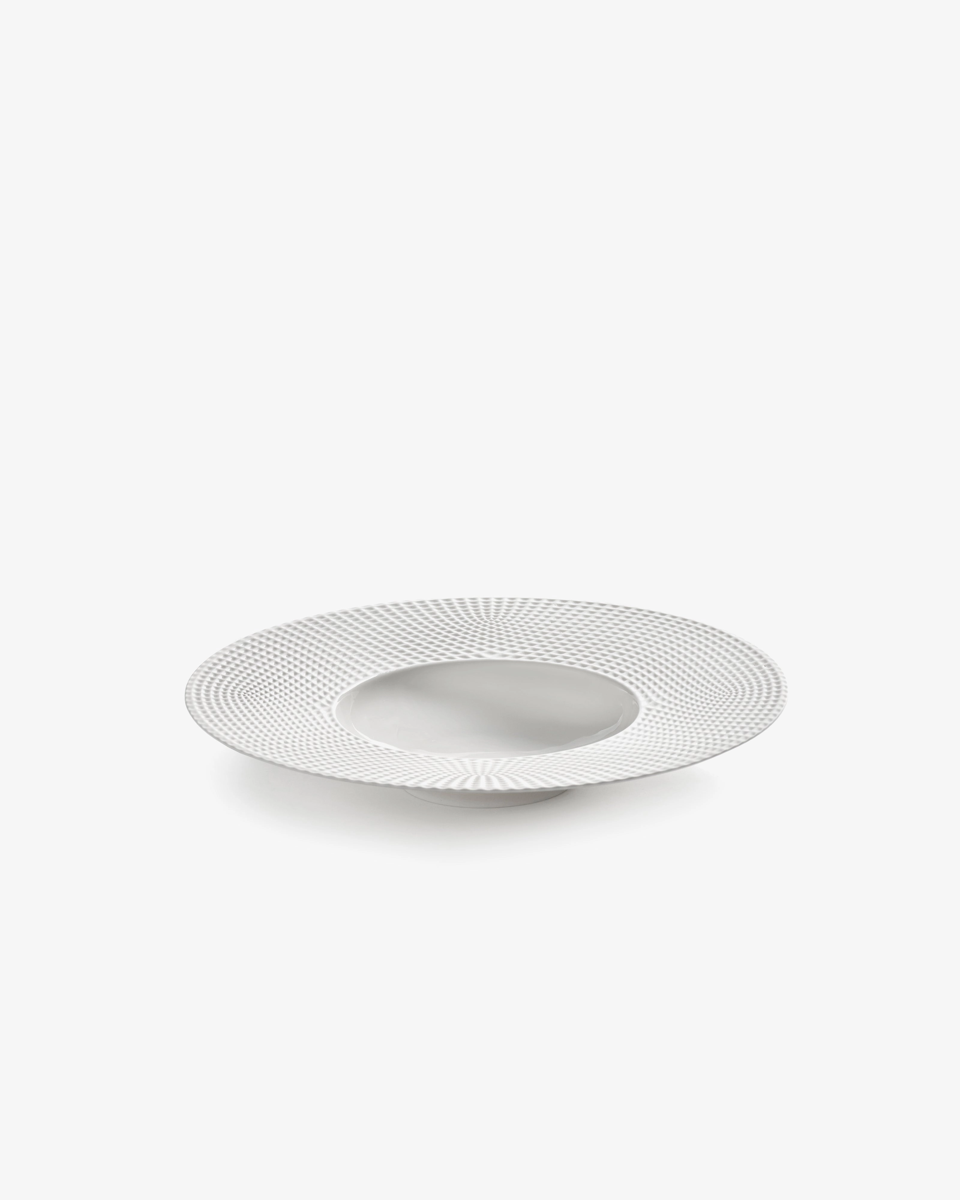 Deep plate wide edge white Nido Buy Dinnerware online shop