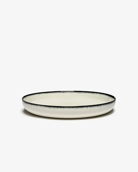 Deep plate XL white/black variation a D Buy Dinnerware online shop