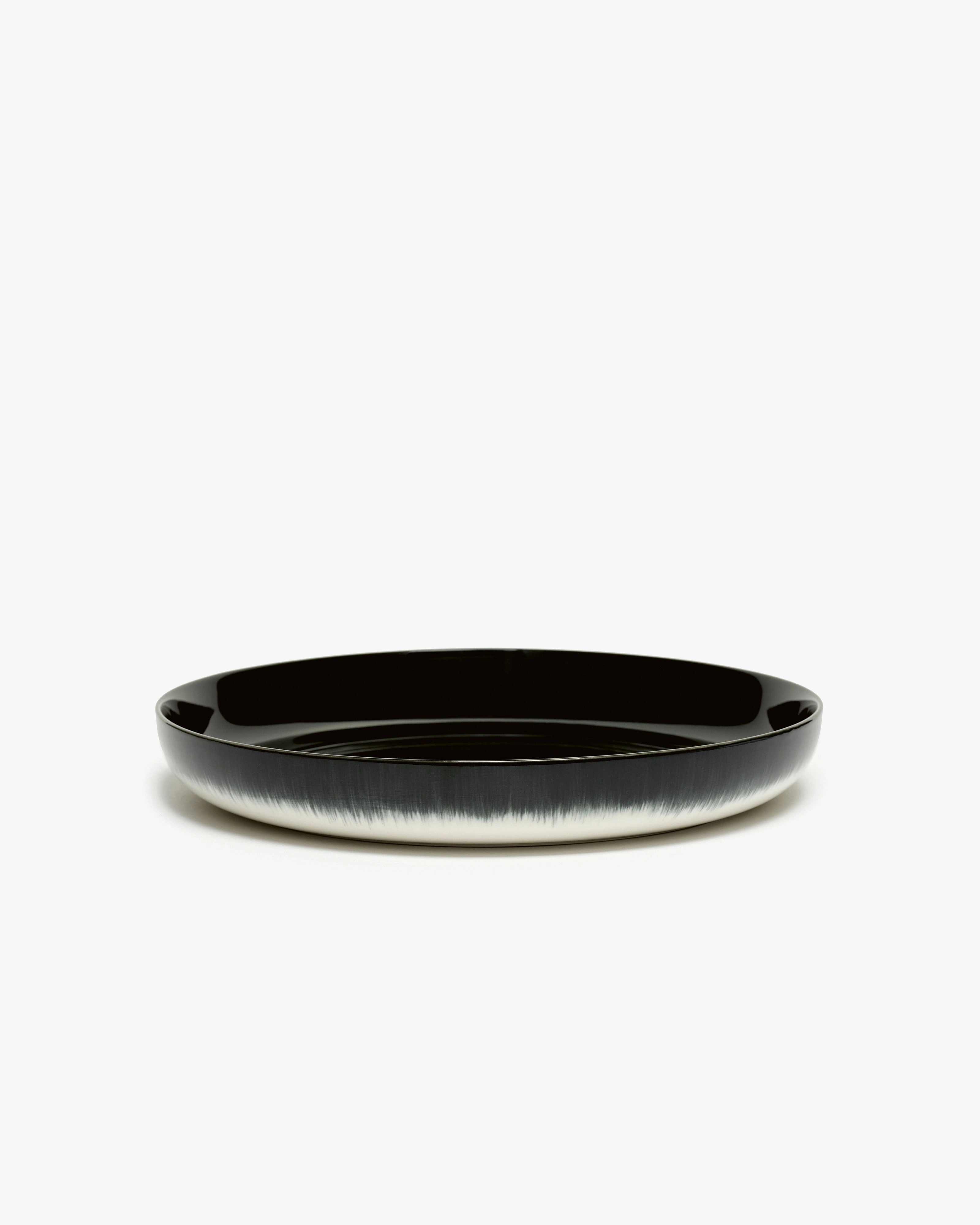 Deep plate XL white/black variation b D Buy Dinnerware online shop