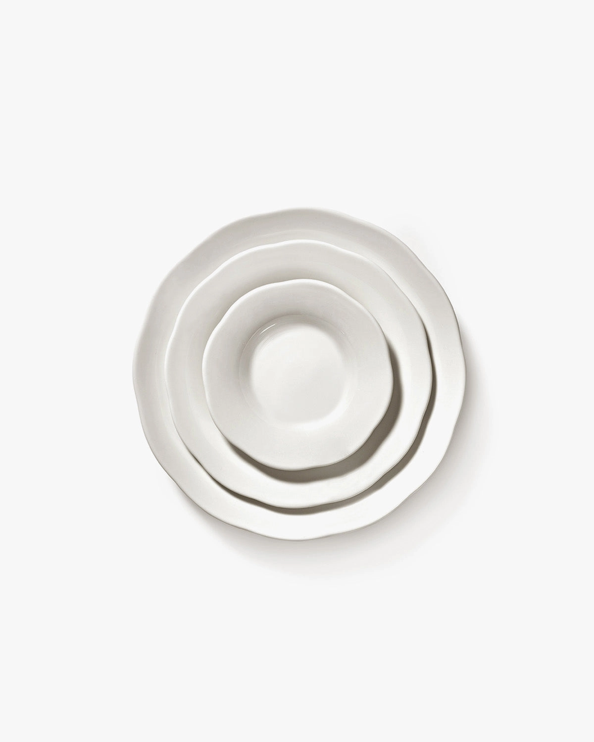 Deep side plate L white Silhouette
