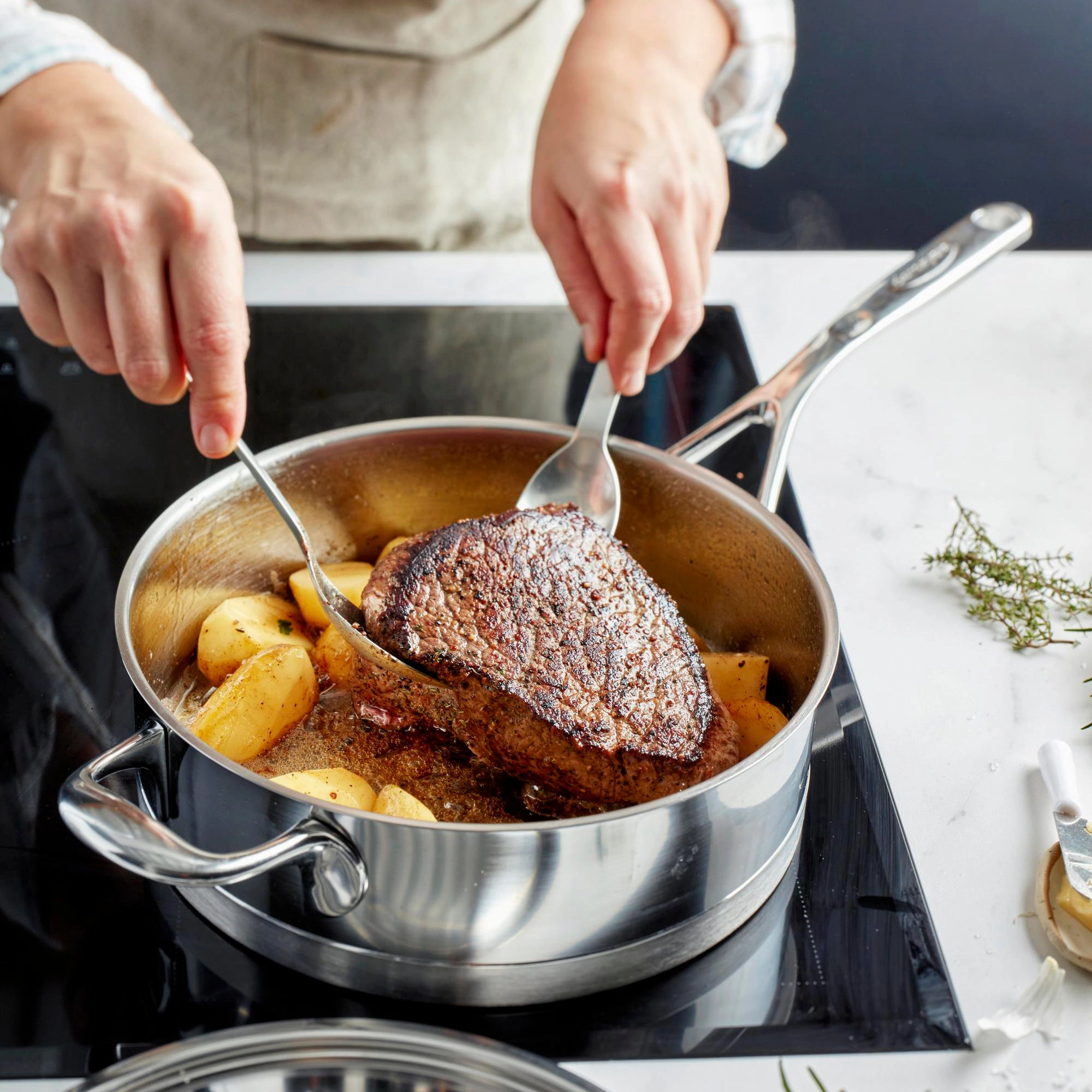 DEMEYERE Atlantis Stainless Steel Saute Pan