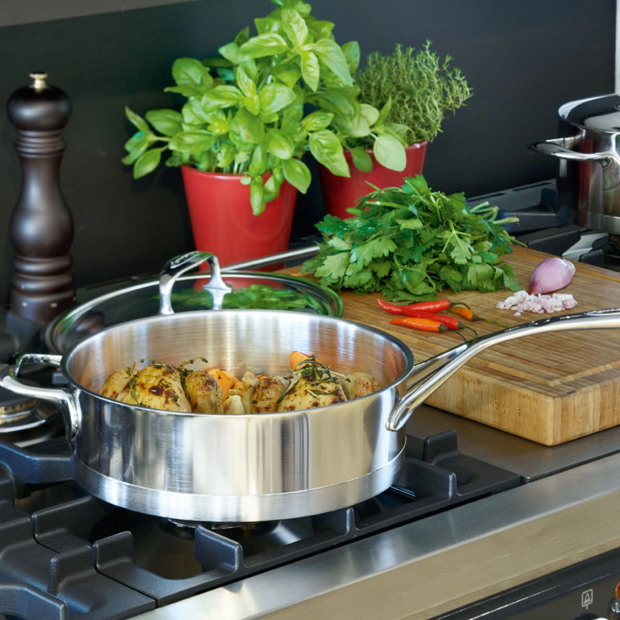 DEMEYERE Atlantis Stainless Steel Saute Pan