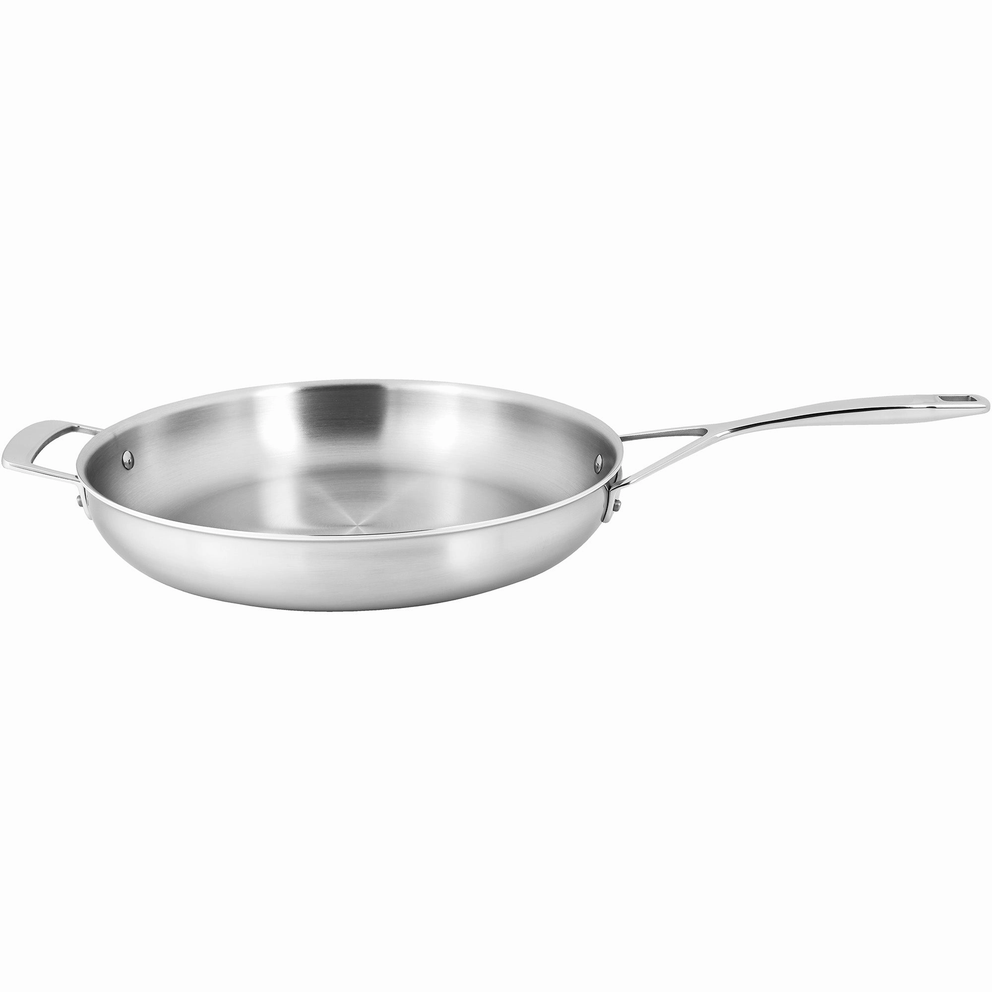 Demeyere Essential 5-ply 12.5-inch Stainless Steel Fry Pan with Lid