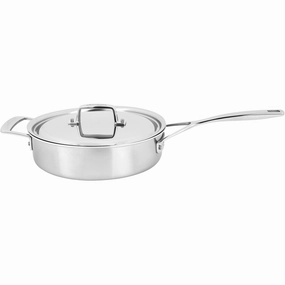 Demeyere Essential 5-ply 3-qt Stainless Steel Saute Pan with Lid Cookware online kitchen sale