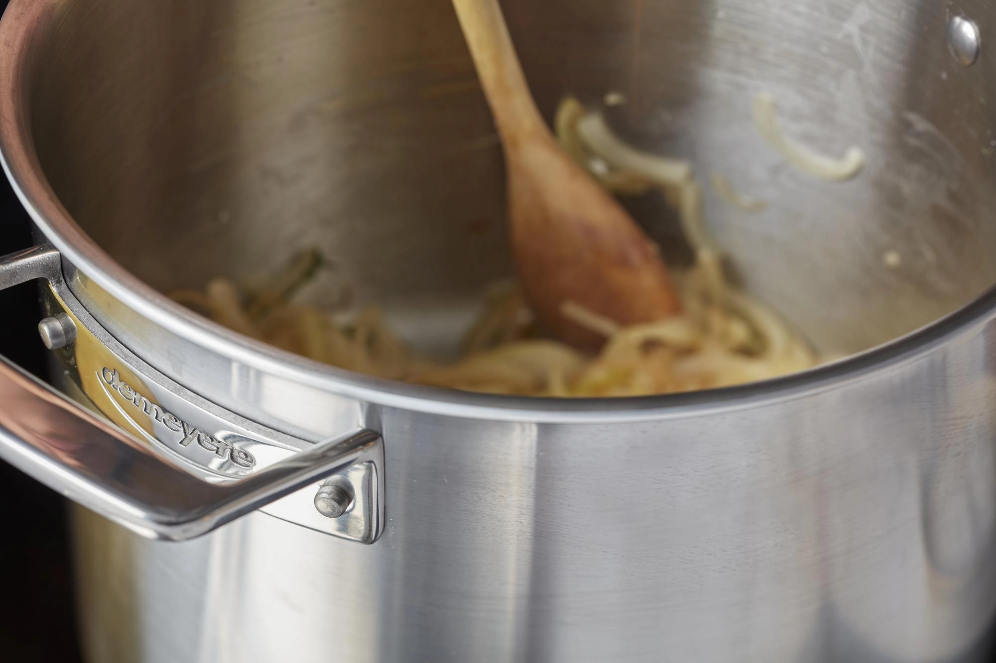 Demeyere Essential 5-ply 8-qt Stainless Steel Stock Pot with Lid