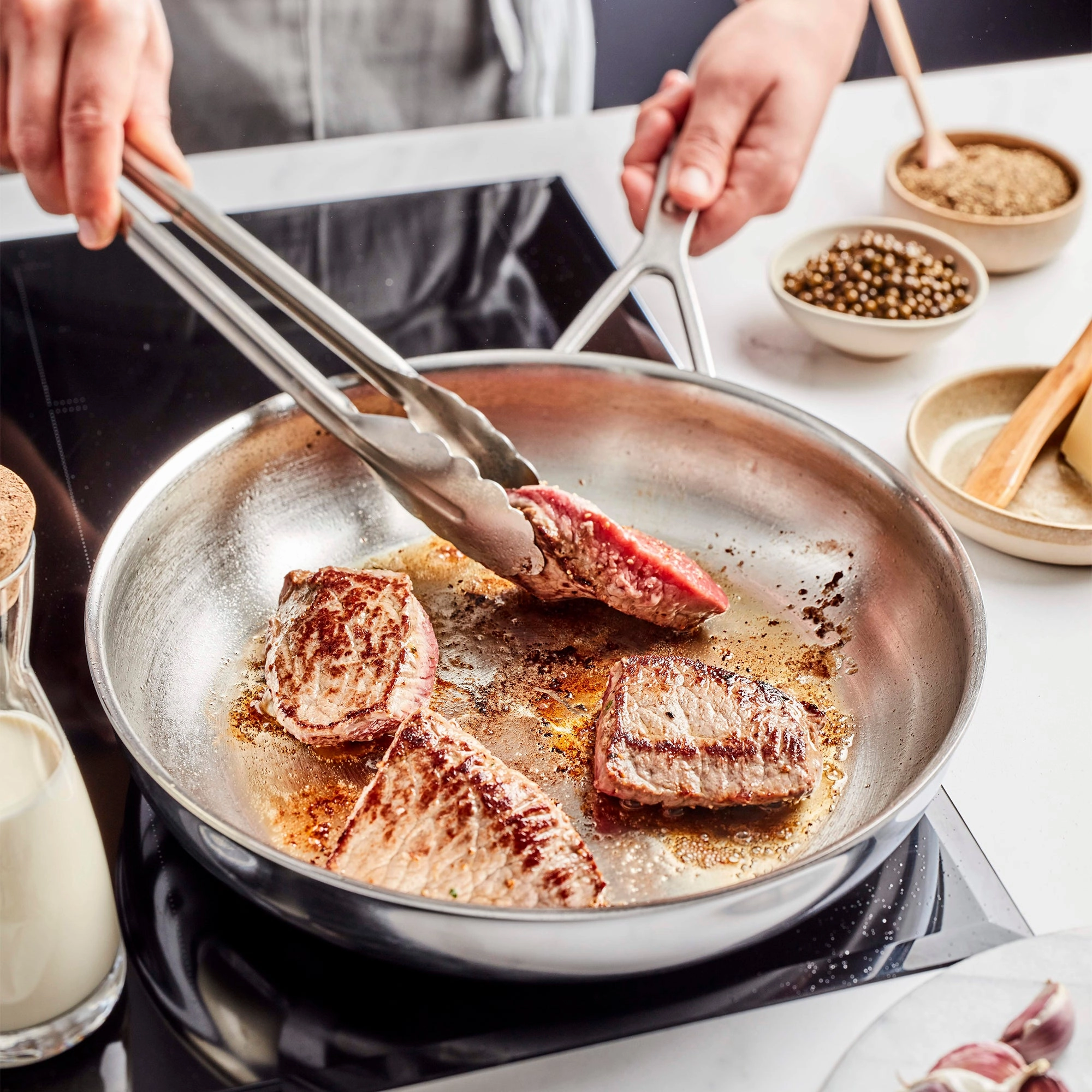 DEMEYERE Industry 5-Ply Stainless Steel Fry Pan