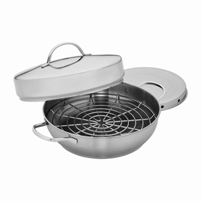 Demeyere Resto 4-pc Stainless Steel Stovetop Smoker Set Cookware online kitchen sale