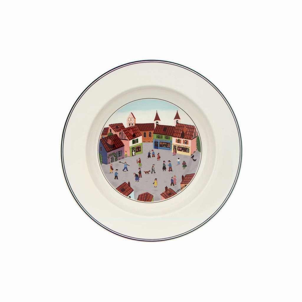 Design Naif Rim Soup Bowl: Old Village Square Dinnerware clearance deals