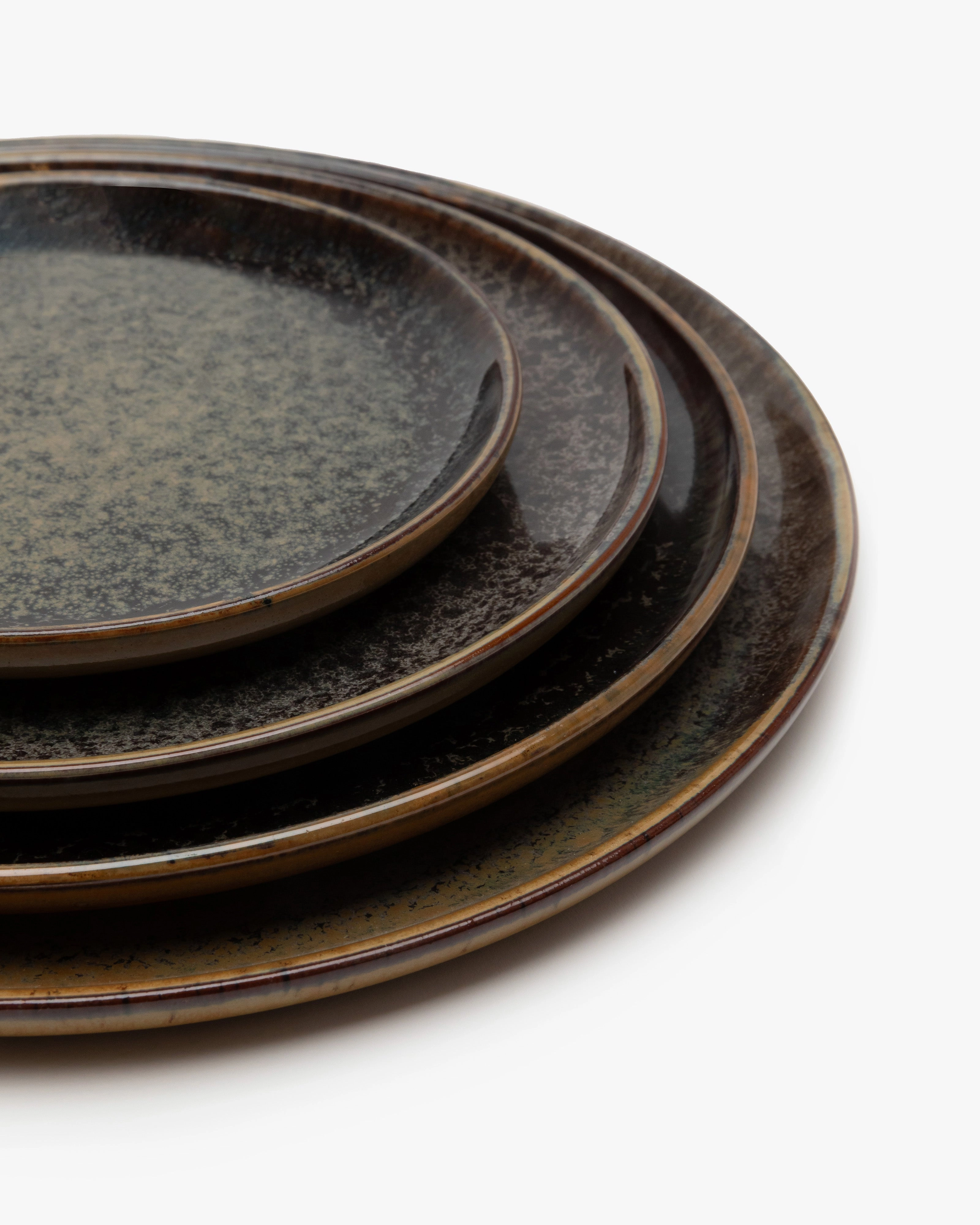 Dessert plate indi gray Surface