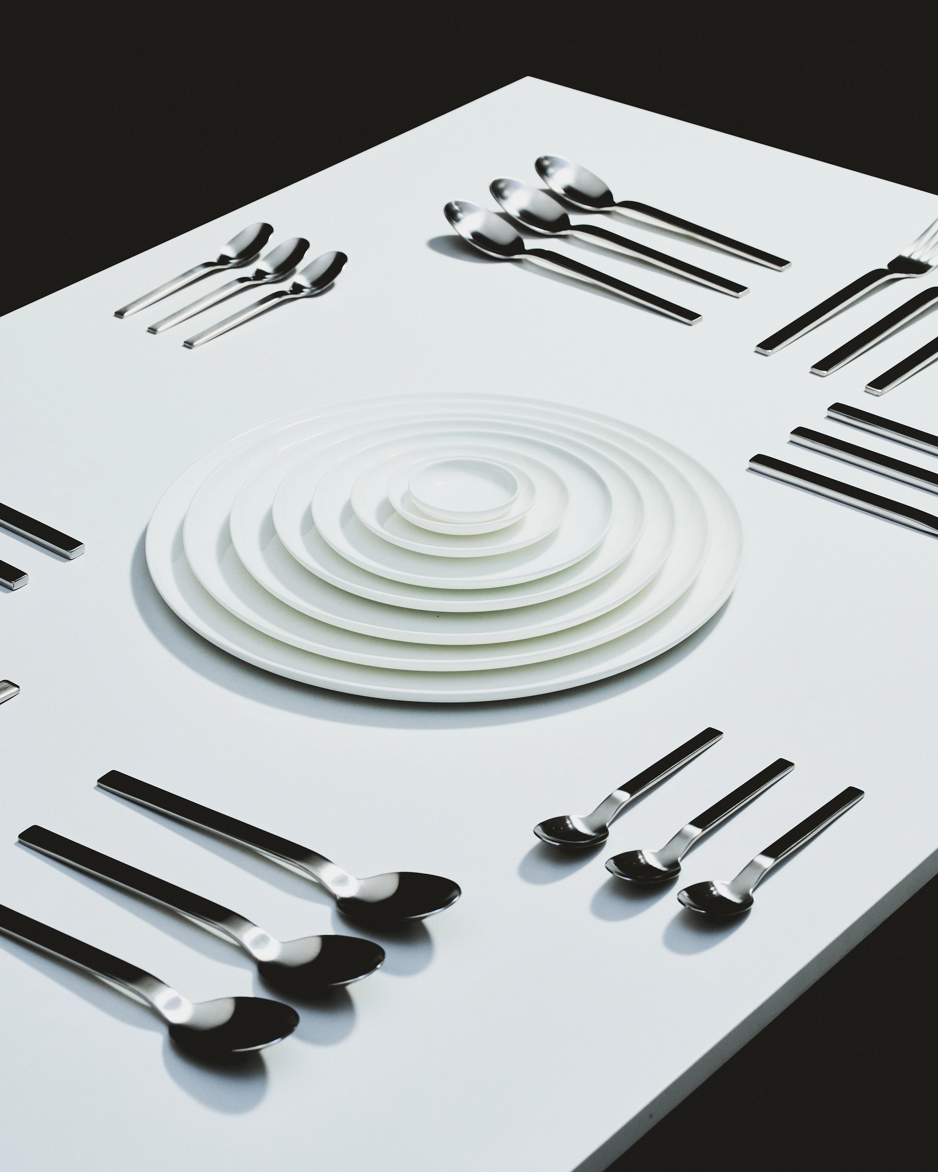 Dessert plate low white Base