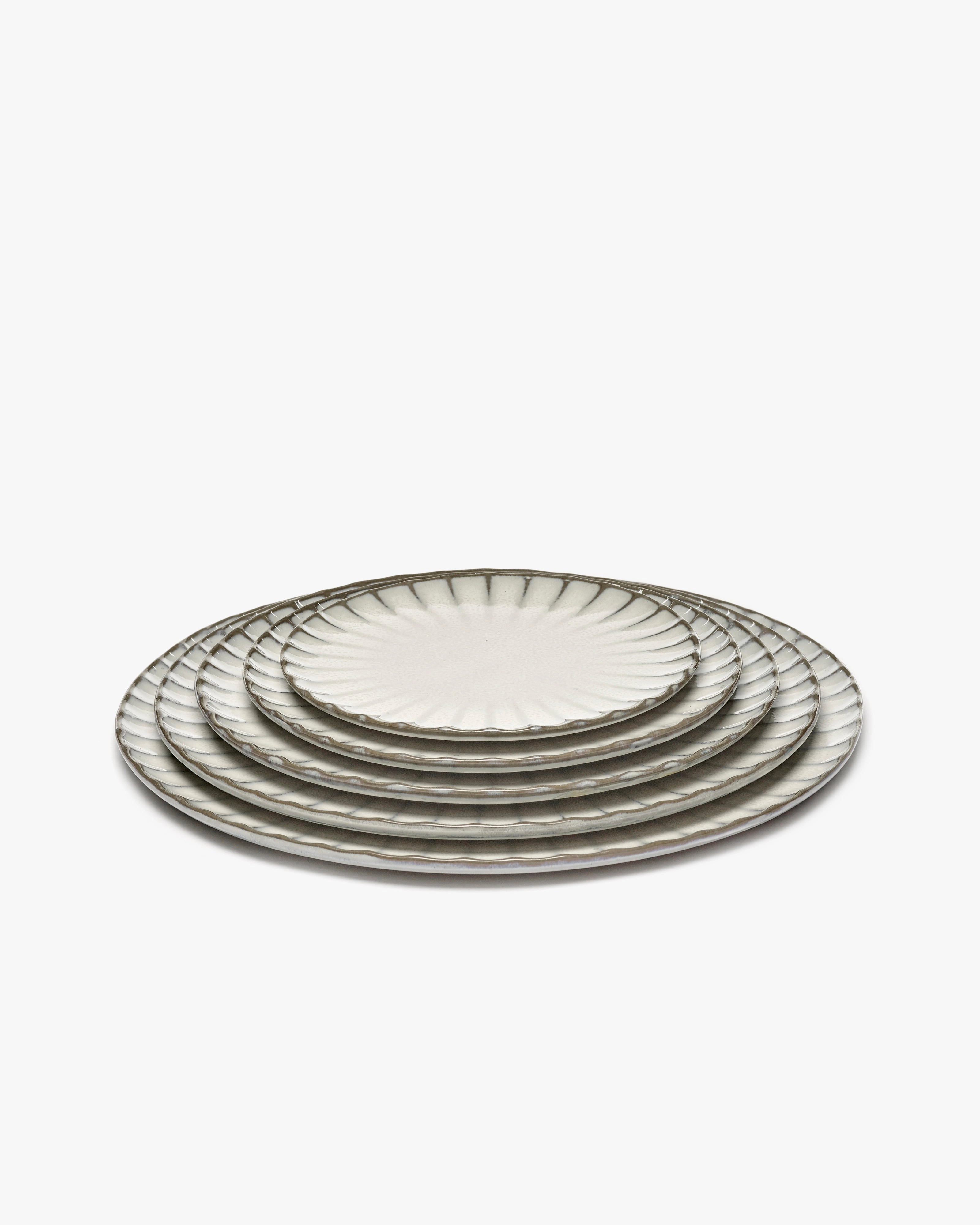 Dessert plate white Inku